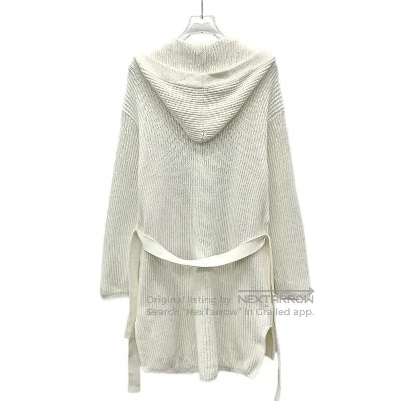 Max Mara MaxMara White Cotton Women's Cardigan . Size L / US 10 / IT 46 - 2 Thumbnail