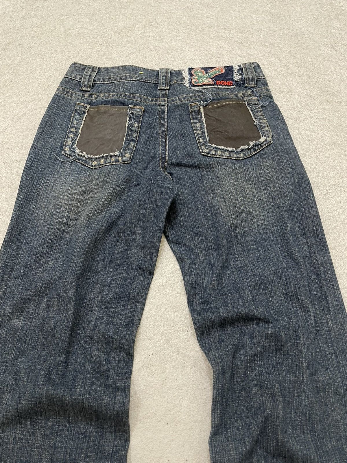 Japanese Brand 2000s DOHC Distressed Denim Mudwash Jeans Y2K Hysteric LGB Size US 29 - 9 Thumbnail
