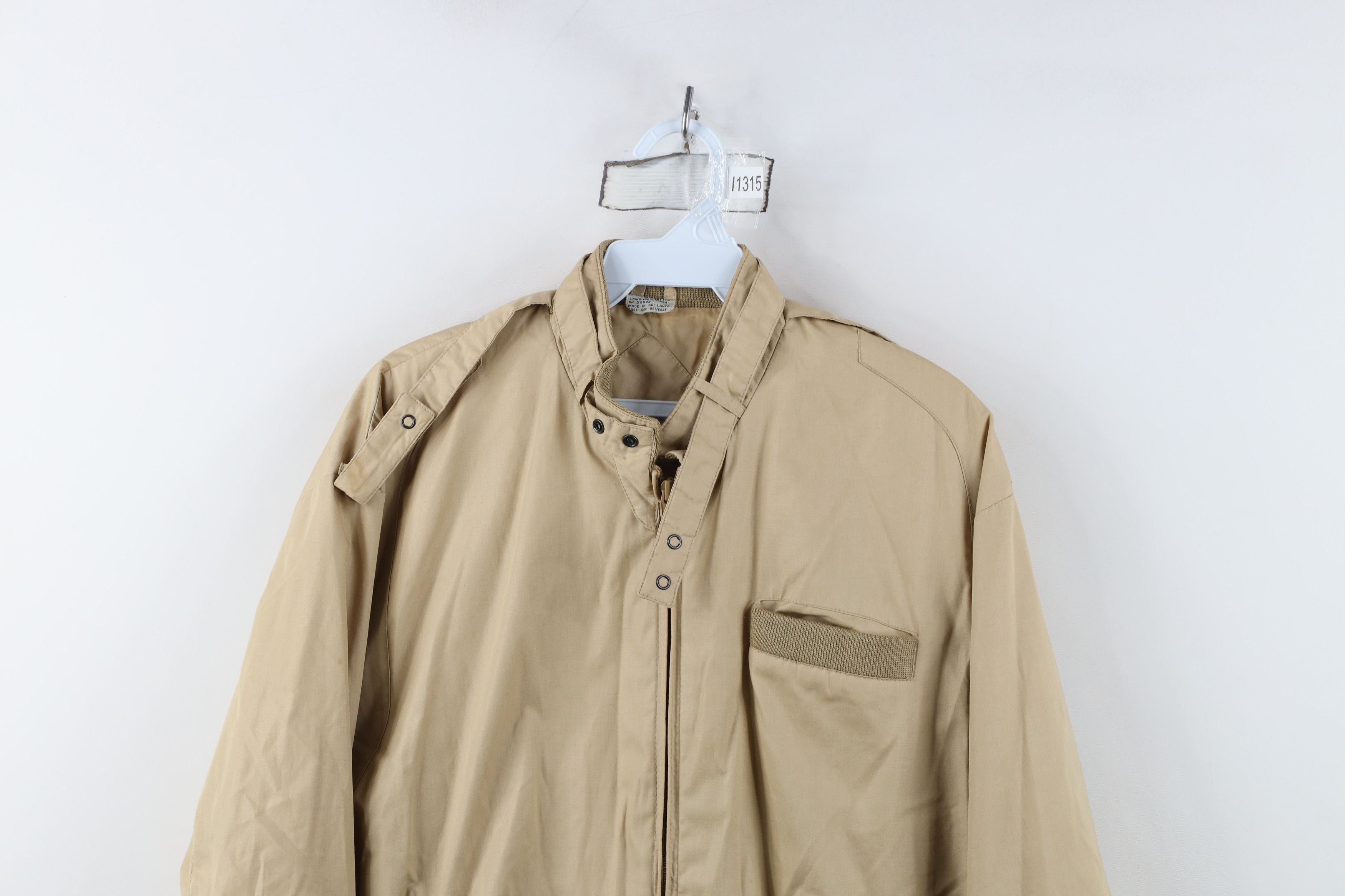 Vintage Vintage 70s 80s Streetwear Cafe Racer Bomber Jacket Beige Size US L / EU 52-54 / 3 - 2 Thumbnail