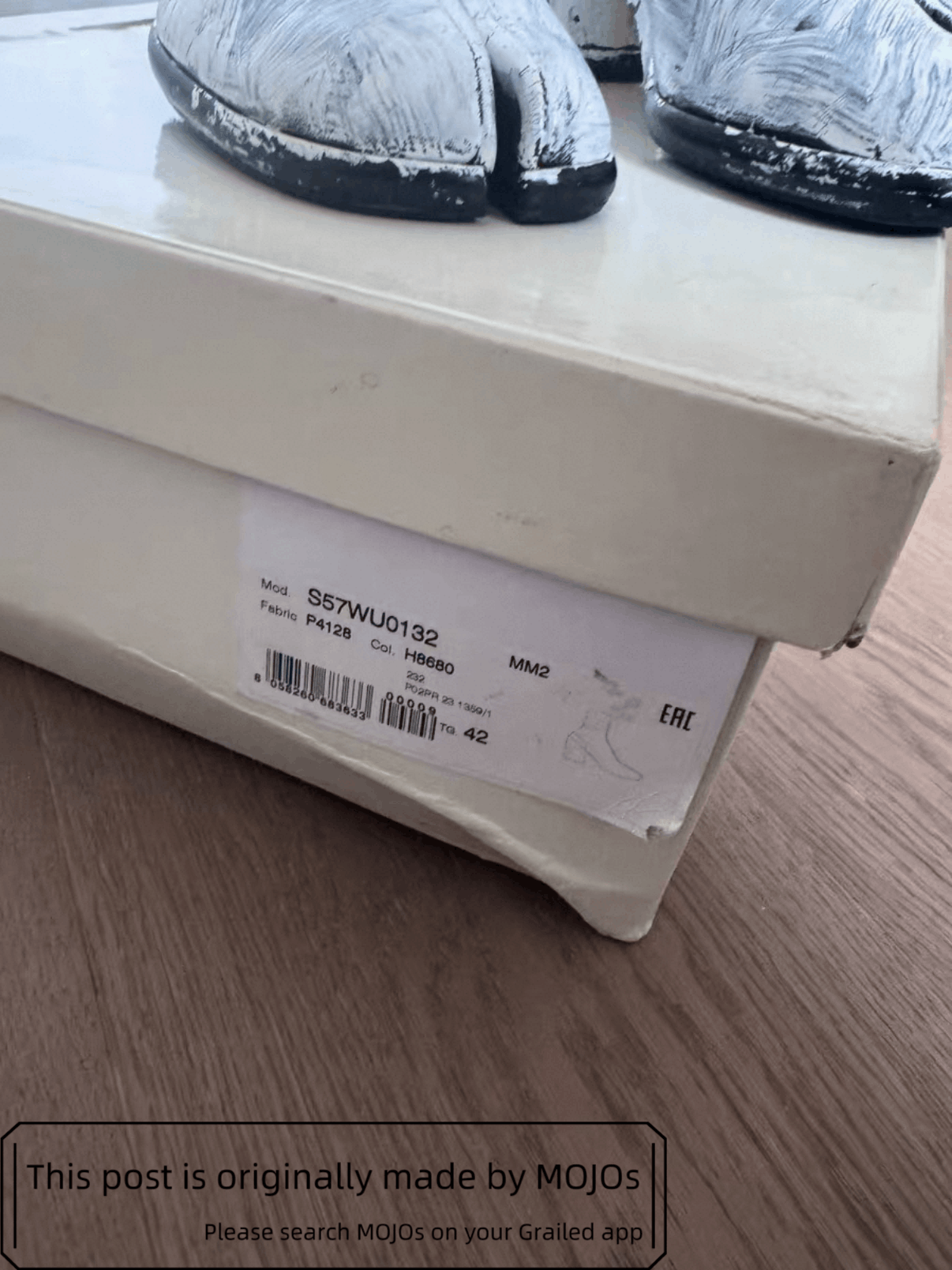 Maison Margiela Sz 42 Maison Margiela White Paint Tabi Boots mojos1618 Size US 9 / EU 42 - 4 Thumbnail