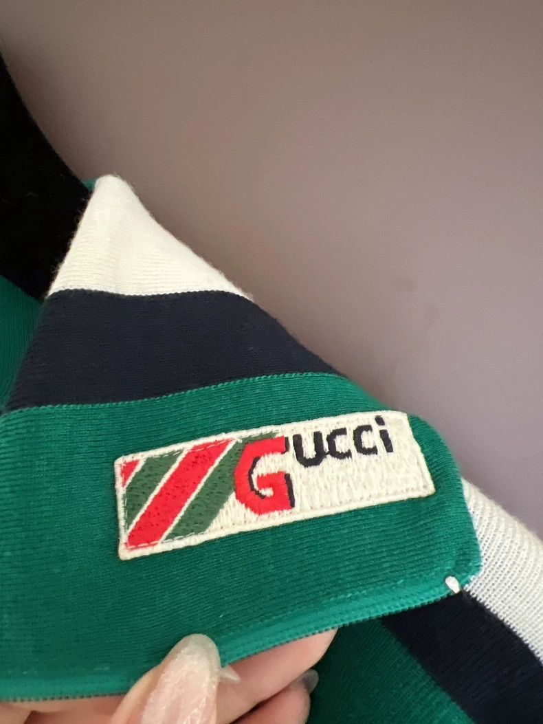 Gucci Gucci Navy-collared green college-style sweater 2504-Nextar Size US S / EU 44-46 / 1 - 6 Thumbnail