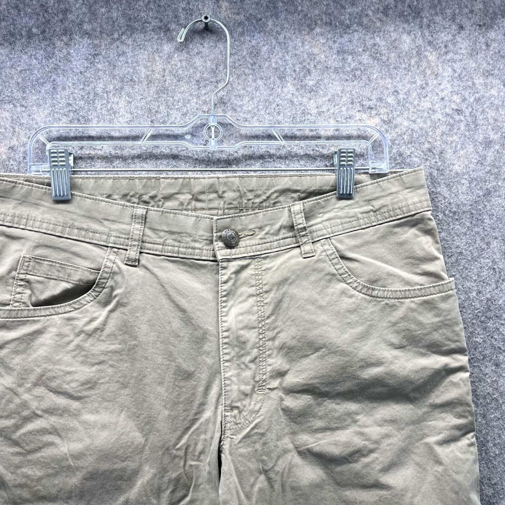 Vintage Columbia Pants Men 34x30 Chino Flat Front Beige Cotton Vintage No Size US 34 / EU 50 - 2 Thumbnail