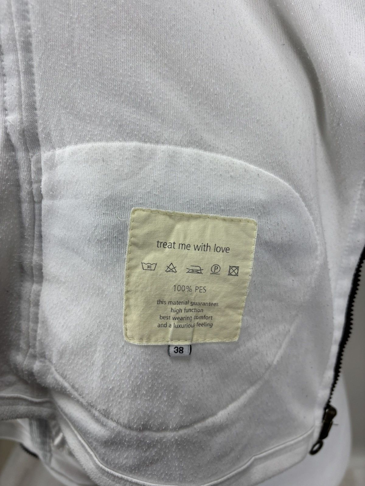 Frauenschuh Womens fleece jacket Frauenschuh Size 38 Color White Size XS / US 0-2 / IT 36-38 - 14 Thumbnail