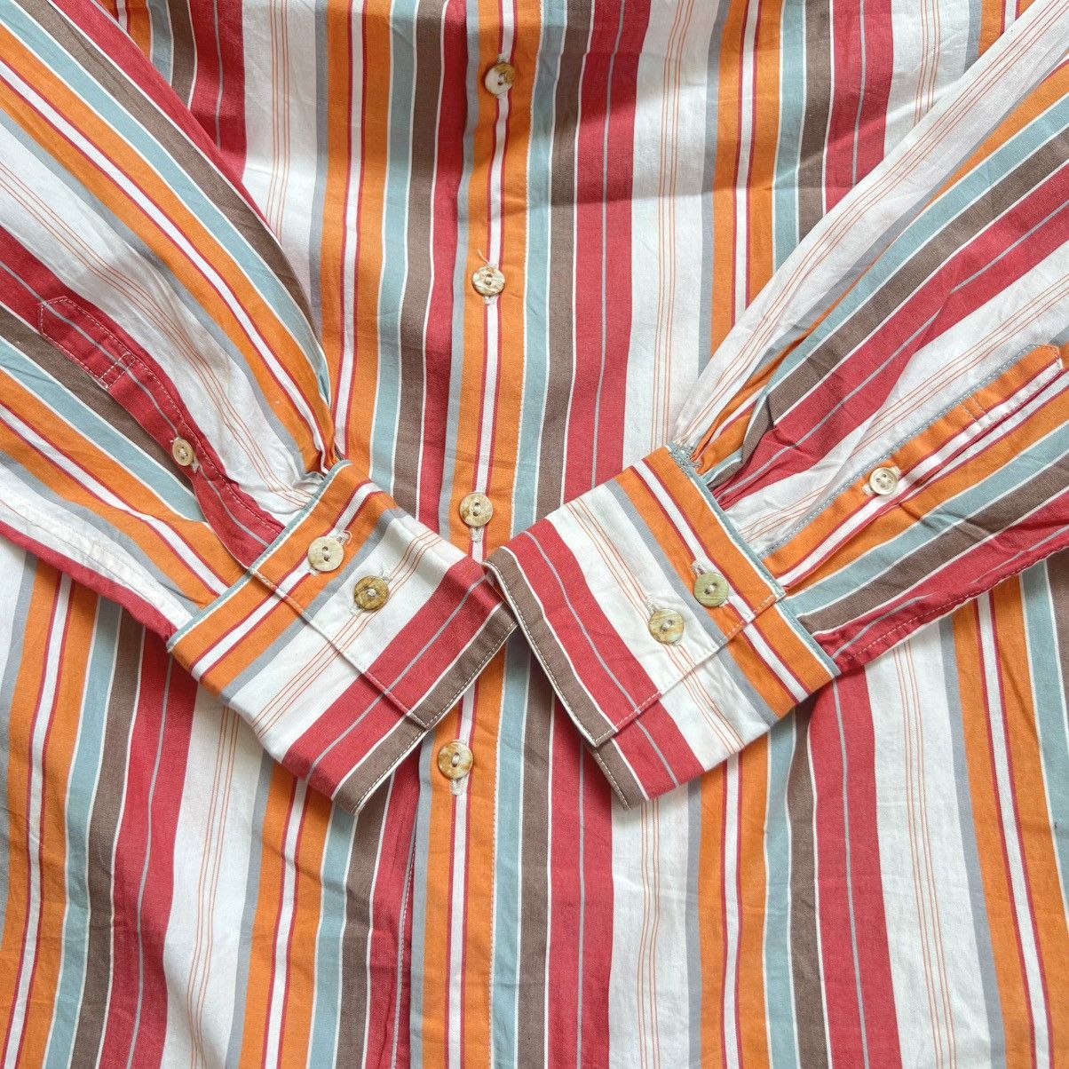 Kapital 45rpm Kapital Style Multicolor Vertical Stripe Button Shirt Size US M / EU 48-50 / 2 - 4 Thumbnail