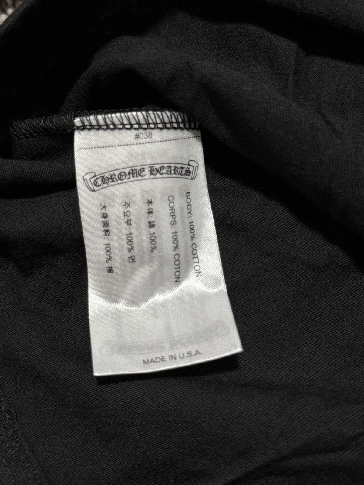 Chrome Hearts Chrome Hearts Long Sleeve Neck Logo Tee Size US L / EU 52-54 / 3 - 8 Thumbnail