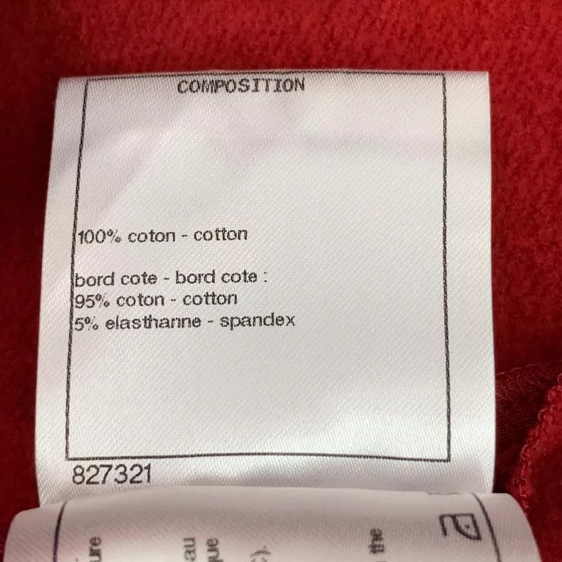 Chanel Red Chanel Graphic Cotton Long Sleeve Sweatshirt -2505 Size US XXS / EU 40 - 8 Thumbnail