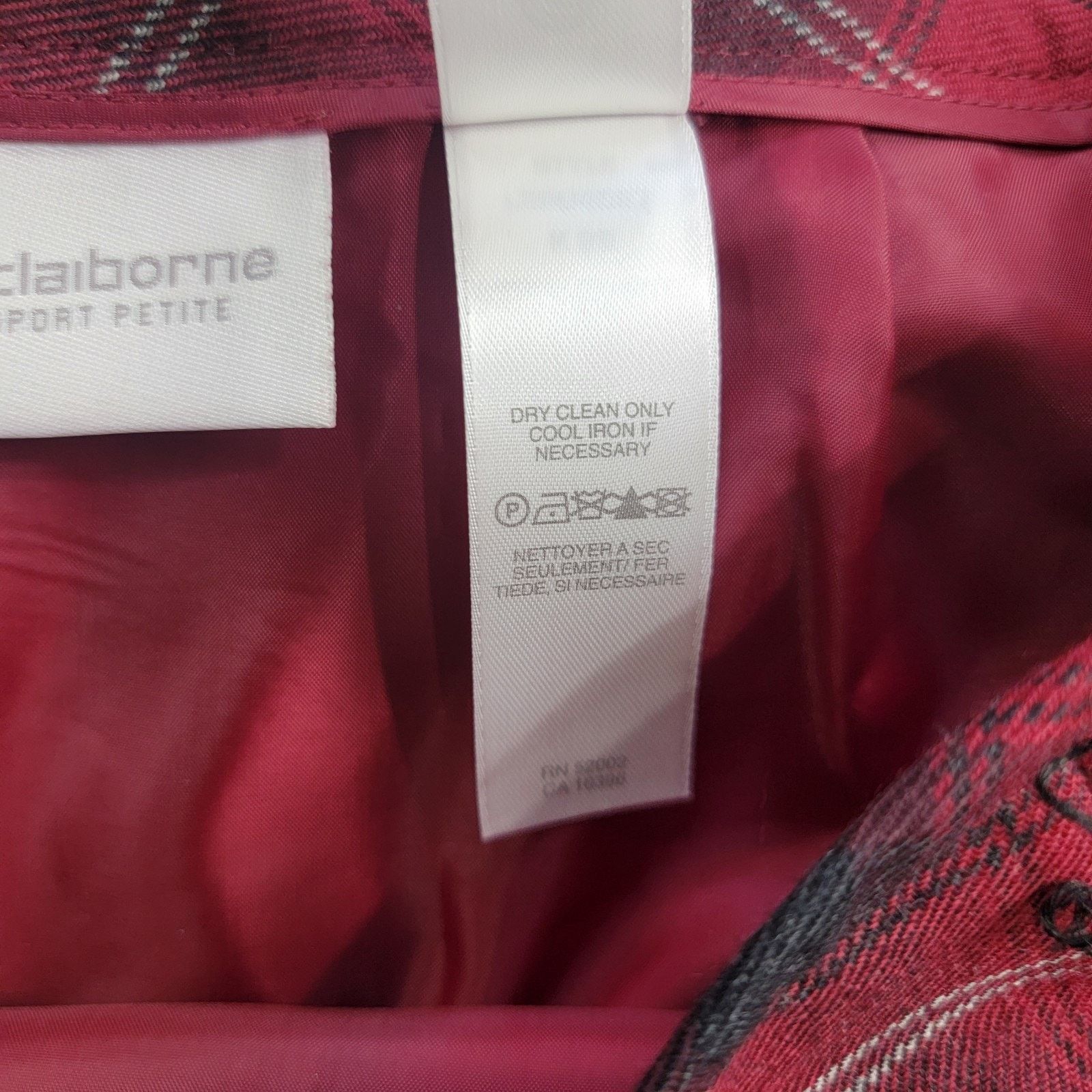 Vintage Liz Claiborne Y2K 100% Wool Plaid Maxi Wrap Skirt Size 8p Size 30" / US 8 / IT 44 - 7 Thumbnail