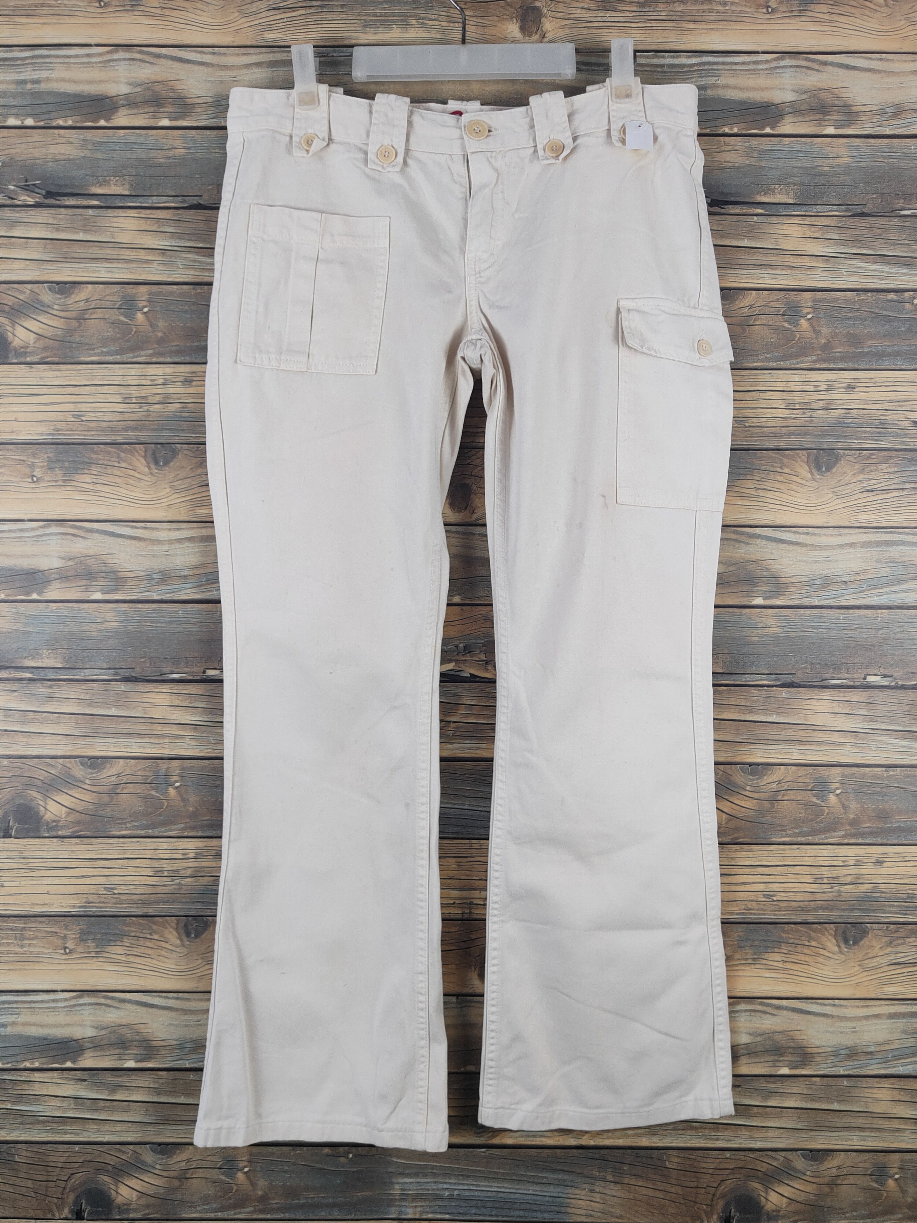DL Blue Cult Ivory Multipocket Tactical Cargo Pants #1791