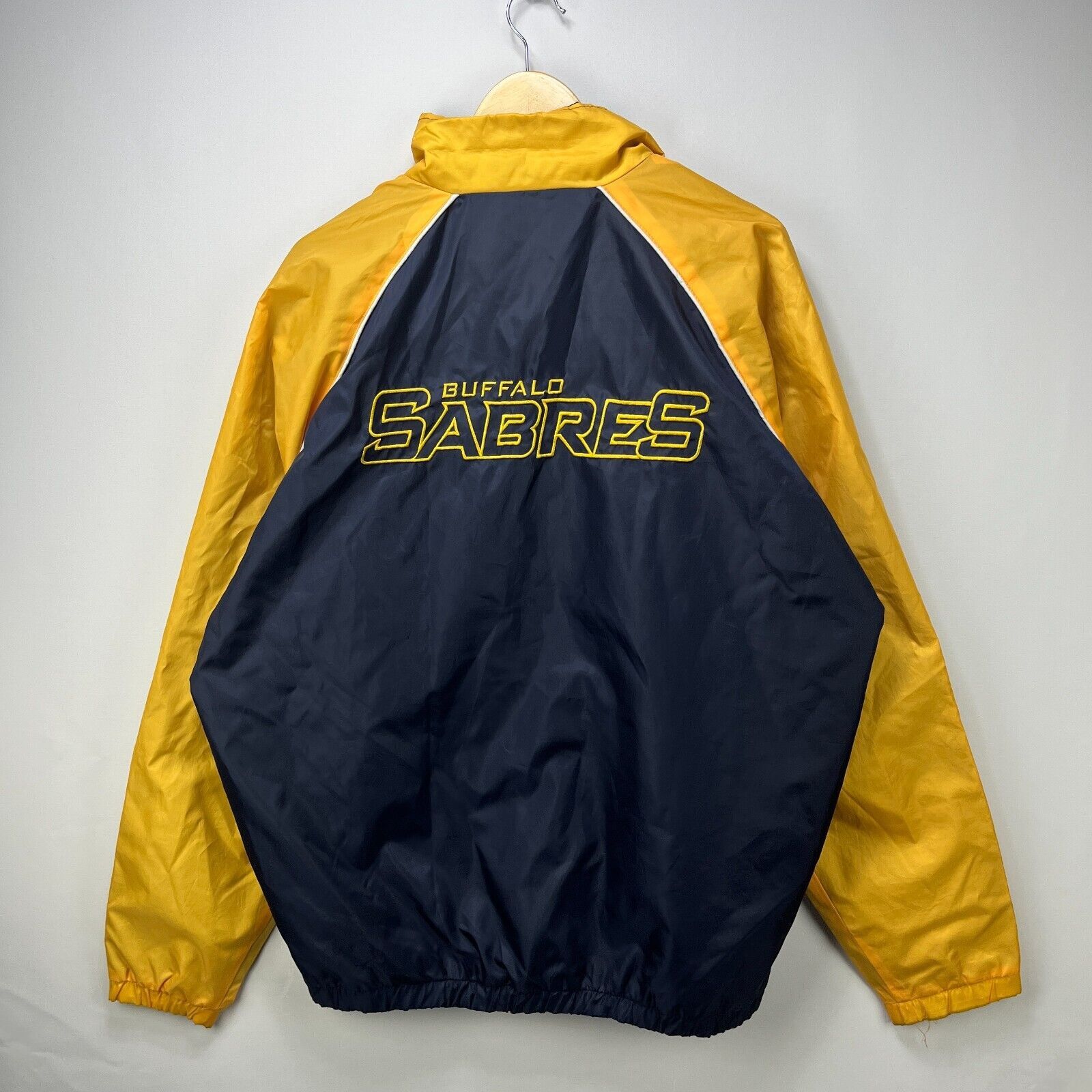 NHL × Vintage Vintage '90s Buffalo Sabres NHL Windbreaker Jacket XL Size US XL / EU 56 / 4 - 5 Thumbnail