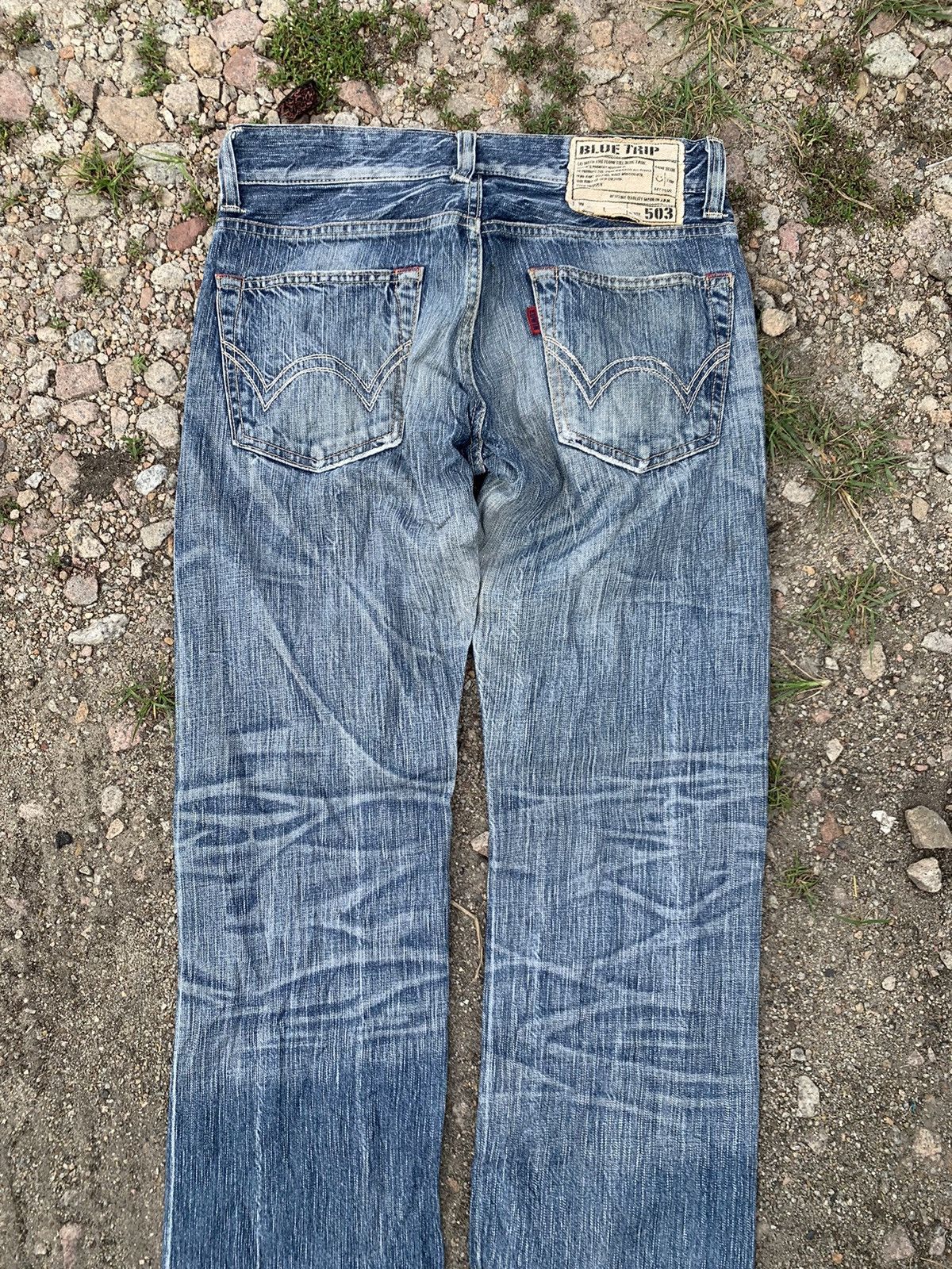 Edwin EDWIN 503 BLUE TRIP STYLE WASHED JEANS 90s Size US 32 / EU 48 - 7 Thumbnail