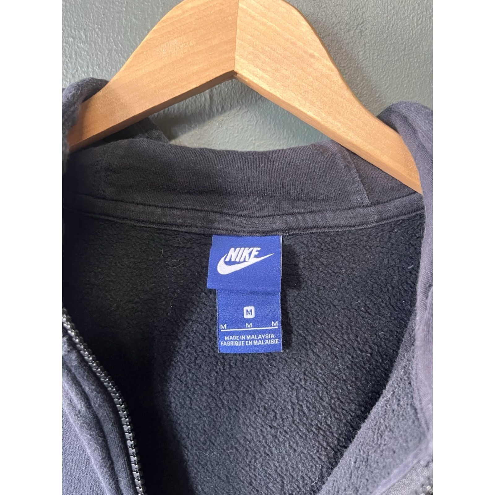 Nike Nike Sportswear Mens Black Full Zip Hooded Sweatshirt M Size US M / EU 48-50 / 2 - 3 Thumbnail