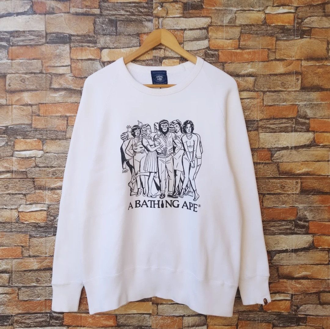 Bape × Vintage Vintage Bape Sweatshirt Size US M / EU 48-50 / 2 - 1 Thumbnail