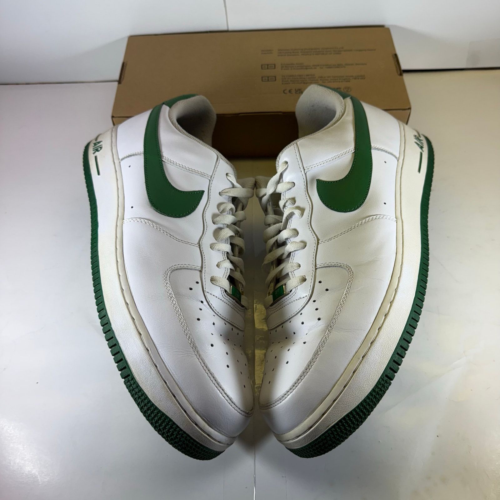 Nike Nike Air Forces White/Green Size 15 Men Size US 15 / EU 48 - 5 Thumbnail