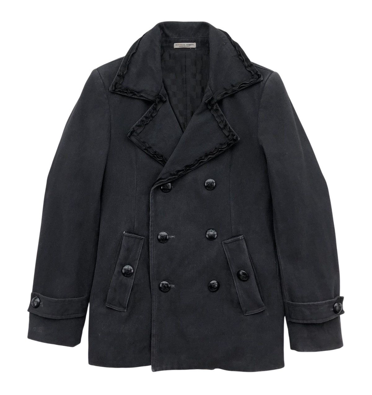 Bottega Veneta Bottega Veneta Double Breasted Cotton/Silk Coat Jacket Size US M / EU 48-50 / 2 - 1 Thumbnail