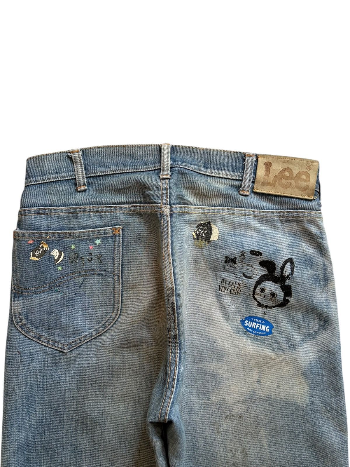 Lee Vintage Lee Riders Talon 42 Mud Wash Printed Baggy Jeans Size US 31 - 8 Thumbnail