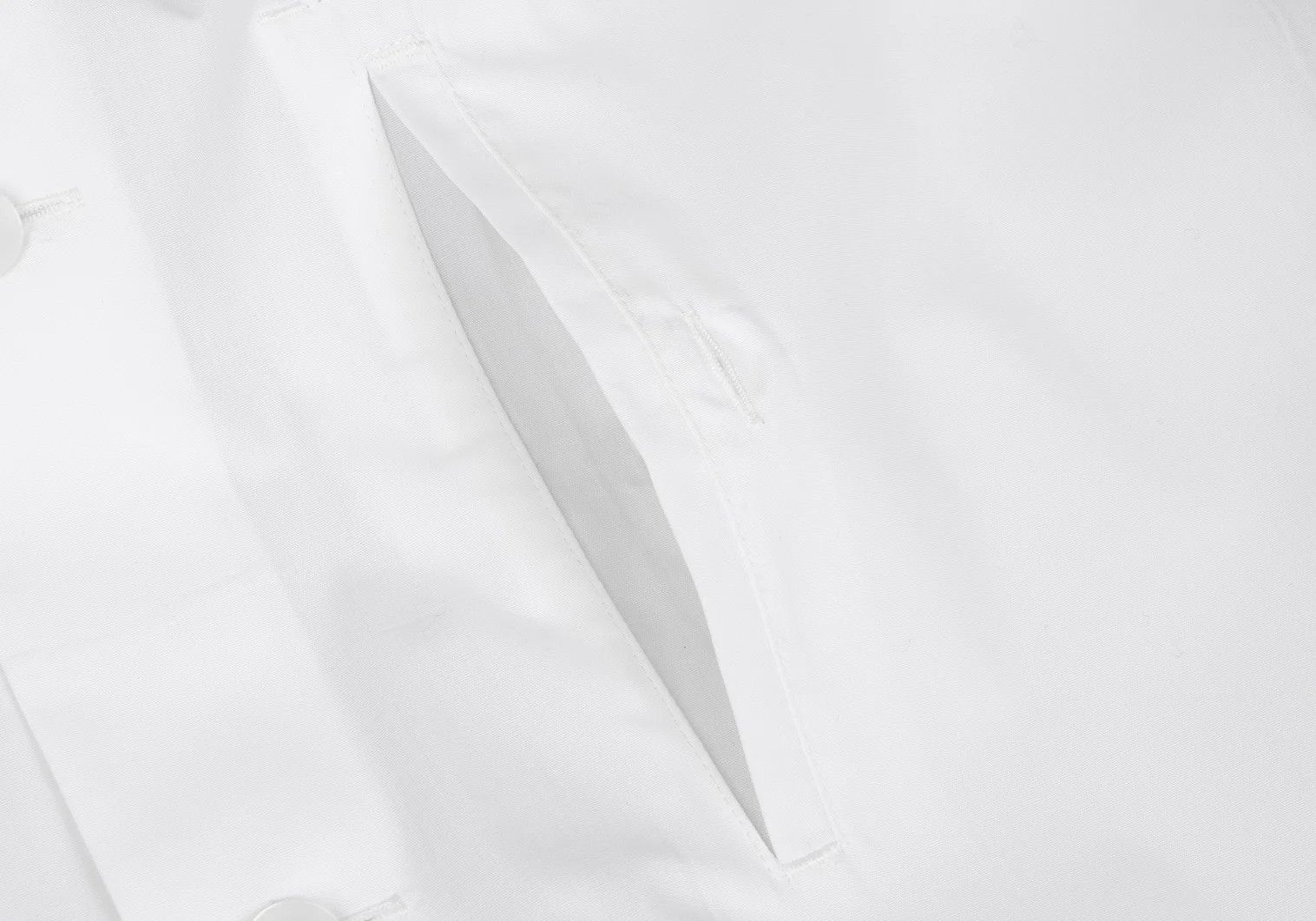 Issey Miyake Oversized Mao Collar Shirt in White Size US S / EU 44-46 / 1 - 6 Thumbnail