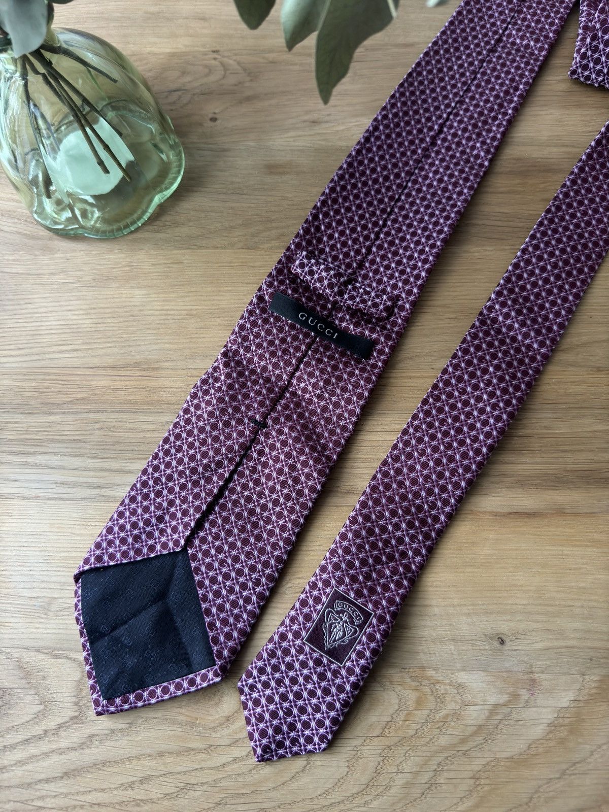 Gucci Gucci monogram tie Size ONE SIZE - 4 Thumbnail