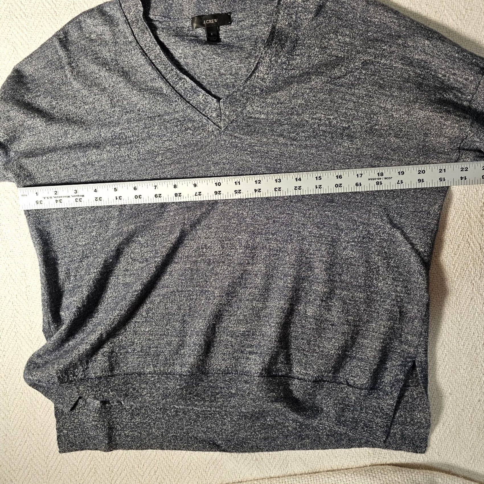J.Crew VINTAGE J.CREW Sweater Blue V-Neck Wool Linen Blend Pullover S Womens Small Size S / US 4 / IT 40 - 5 Thumbnail