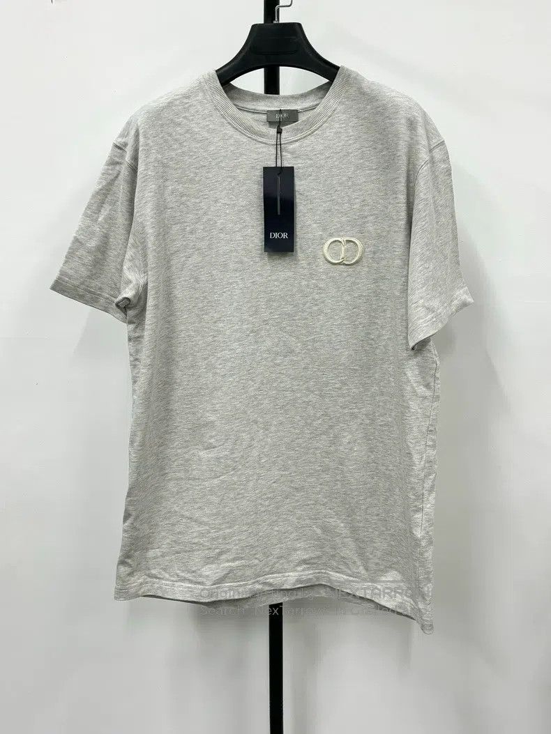 Dior SS24 embroidered logo short-sleeved T-shirt