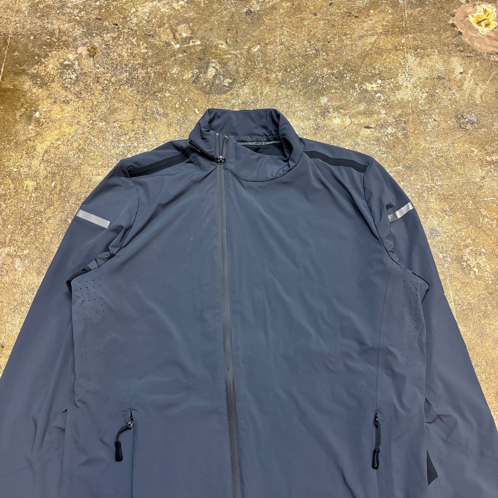 Isaora Isaora Training 4274 Asymmetric Zip Track Jacket Men's M Size US M / EU 48-50 / 2 - 2 Thumbnail
