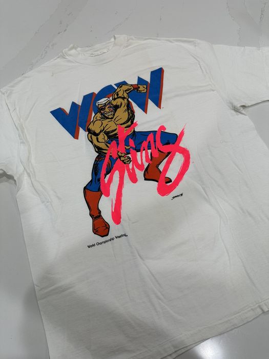Vintage Vintage 1995 WCW Sting Comic Portrait T-Shirt | Grailed