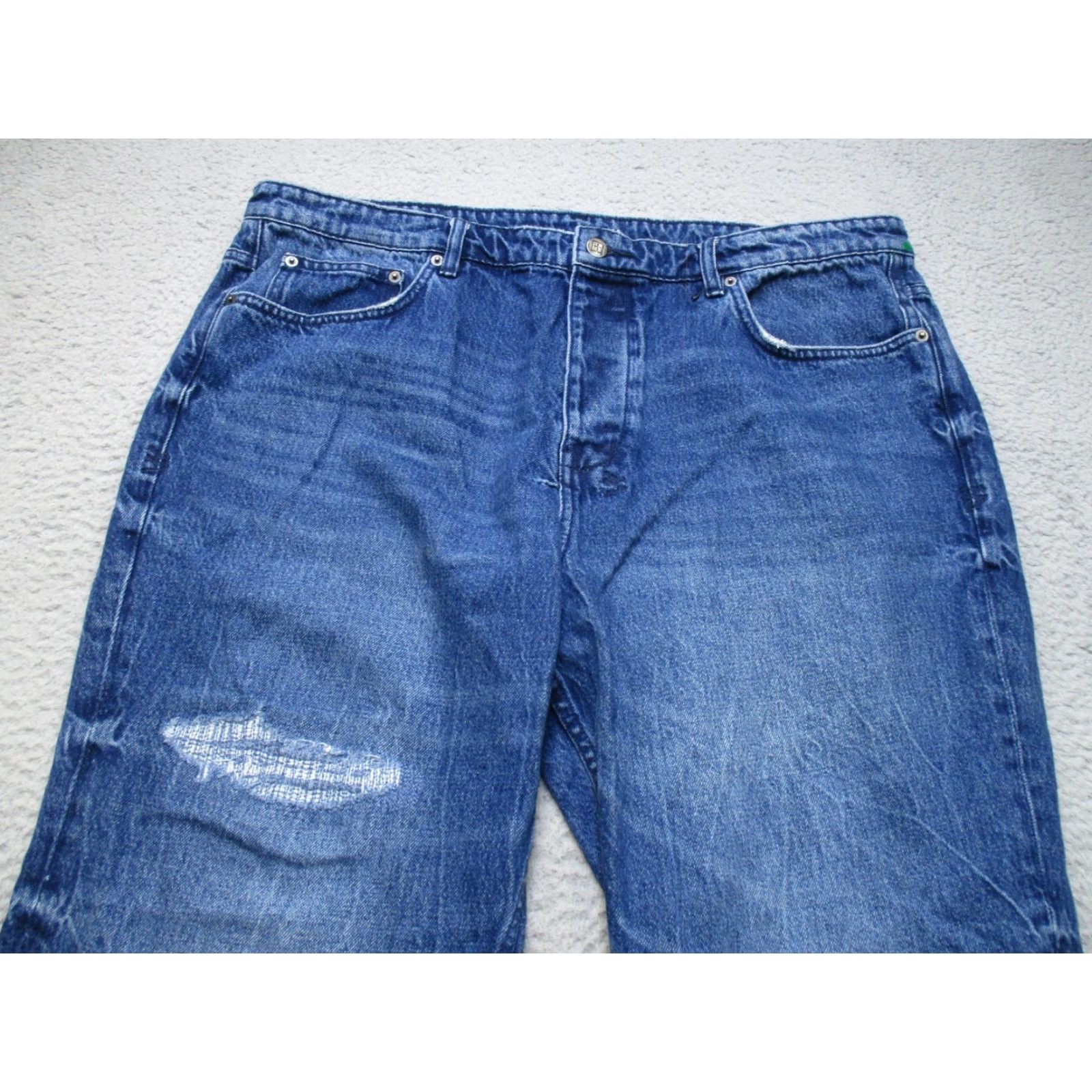 Ksubi Ksubi Wolfgang Hilite Trashed Jeans Mens 40 Blue Distressed Denim Slim Jeans Size US 40 / EU 56 - 2 Thumbnail