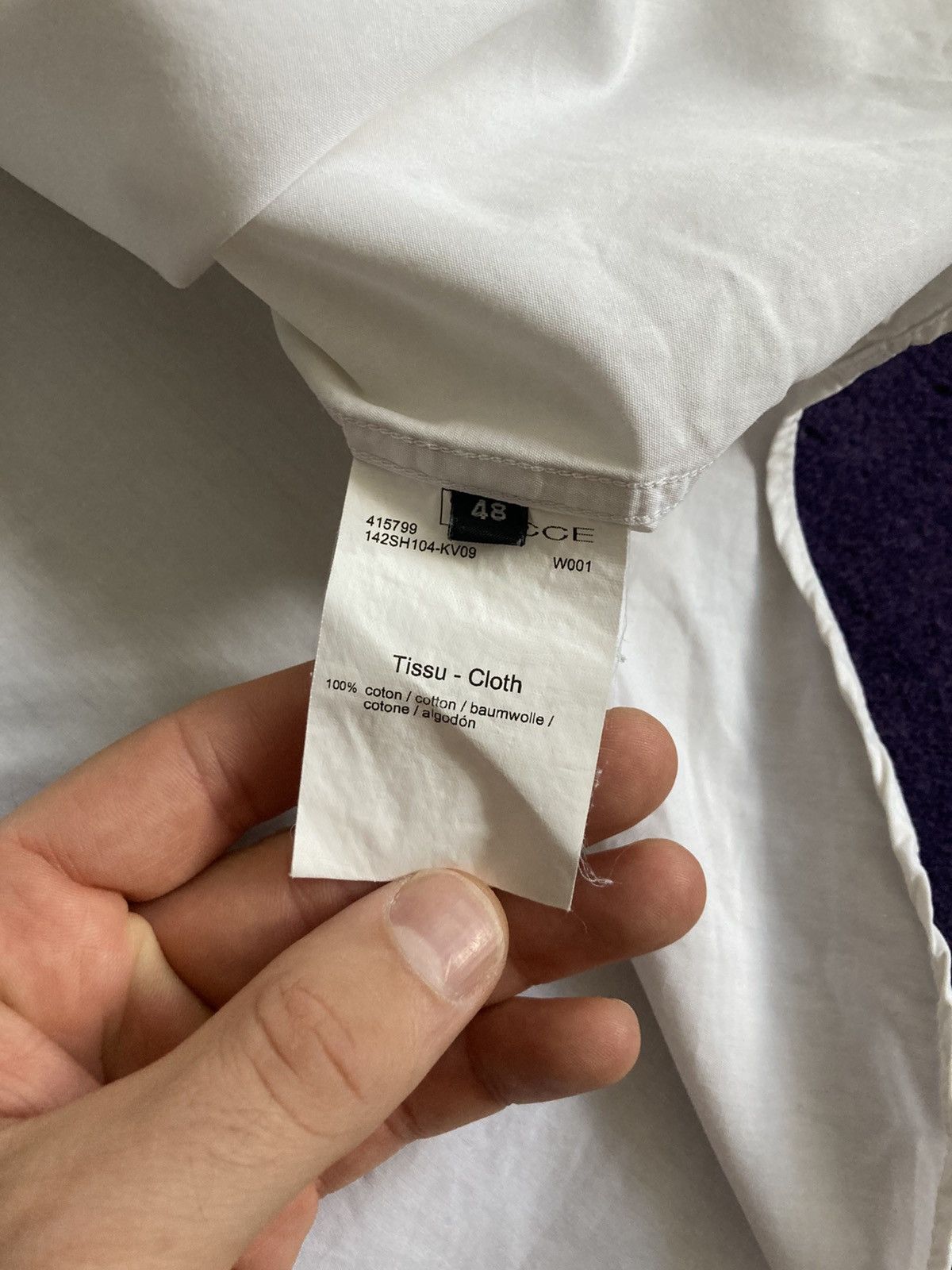 Kris Van Assche Kris Van Assche White Poplin Shirt Size US M / EU 48-50 / 2 - 9 Thumbnail