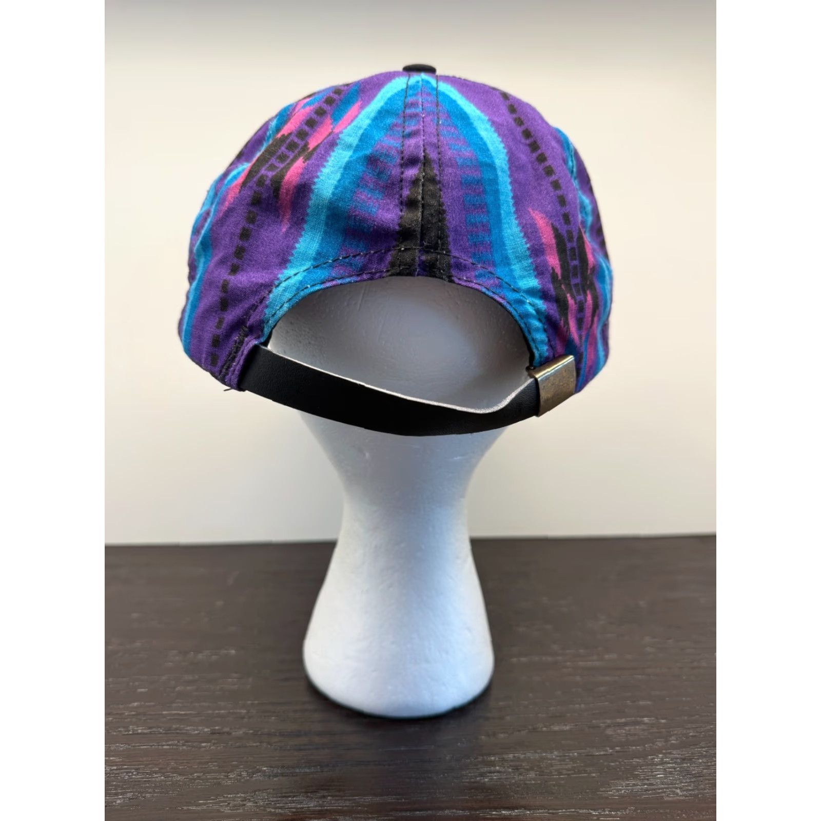 Vintage VINTAGE Impressions Men's Blue Aztec Athletic Hat Cap One Size Adjustable Strapback USA Size ONE SIZE - 4 Thumbnail