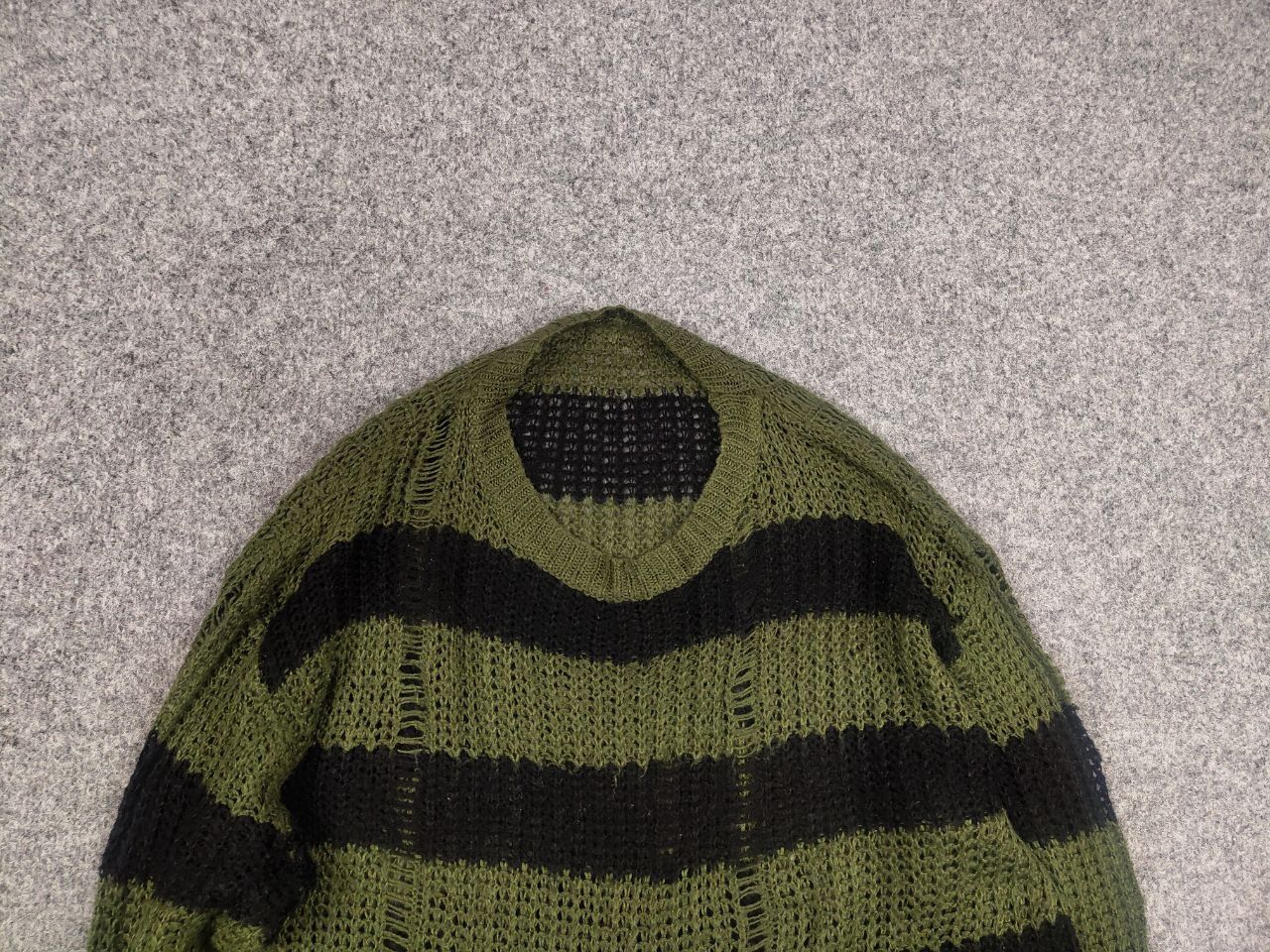 Hysteric Glamour hysteric glamour distressed striped green sweater Y2K Style Size US S / EU 44-46 / 1 - 4 Thumbnail