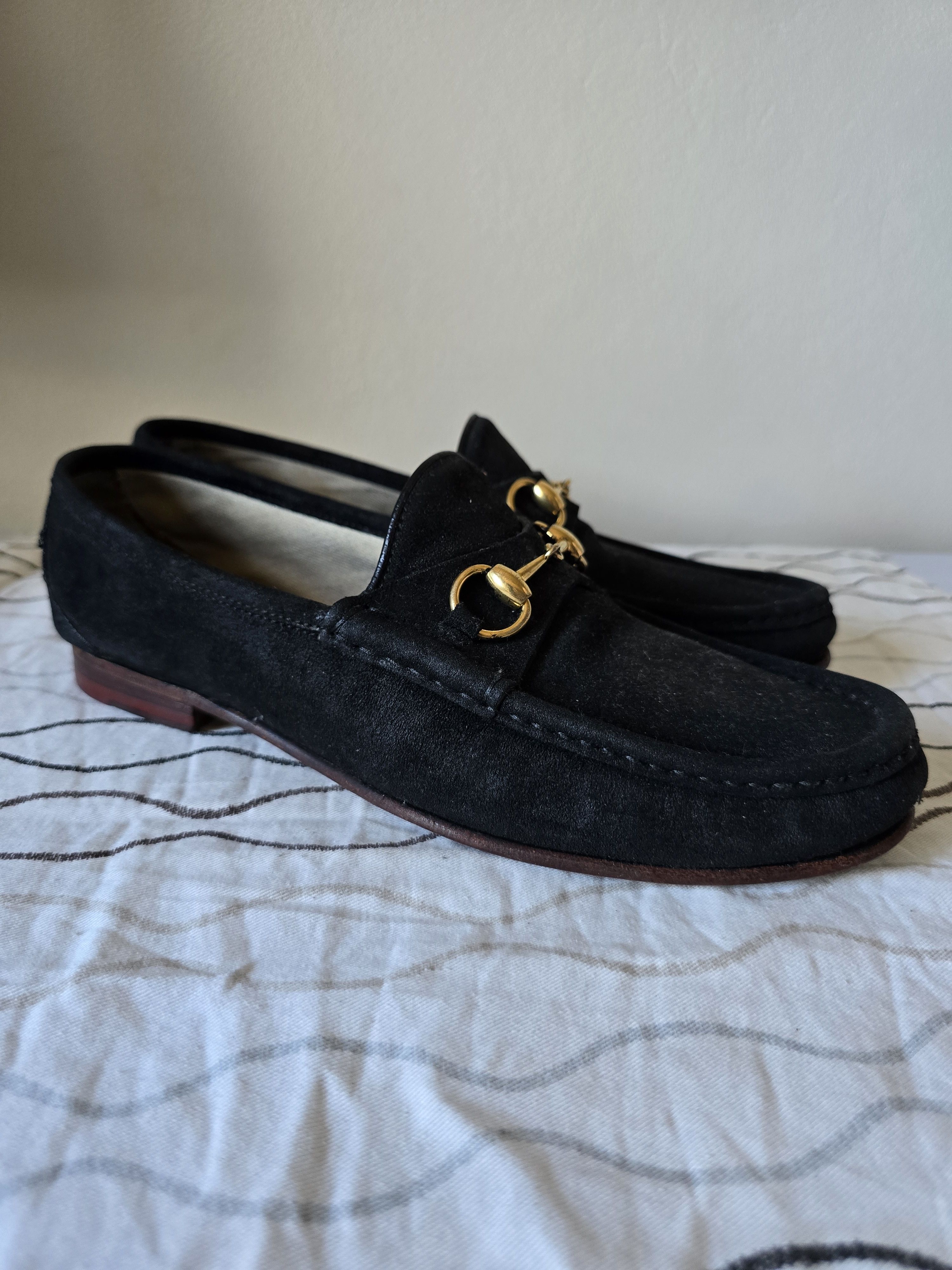 Gucci Gucci loafers suede gold horsebit Size US 10 / EU 43 - 3 Thumbnail