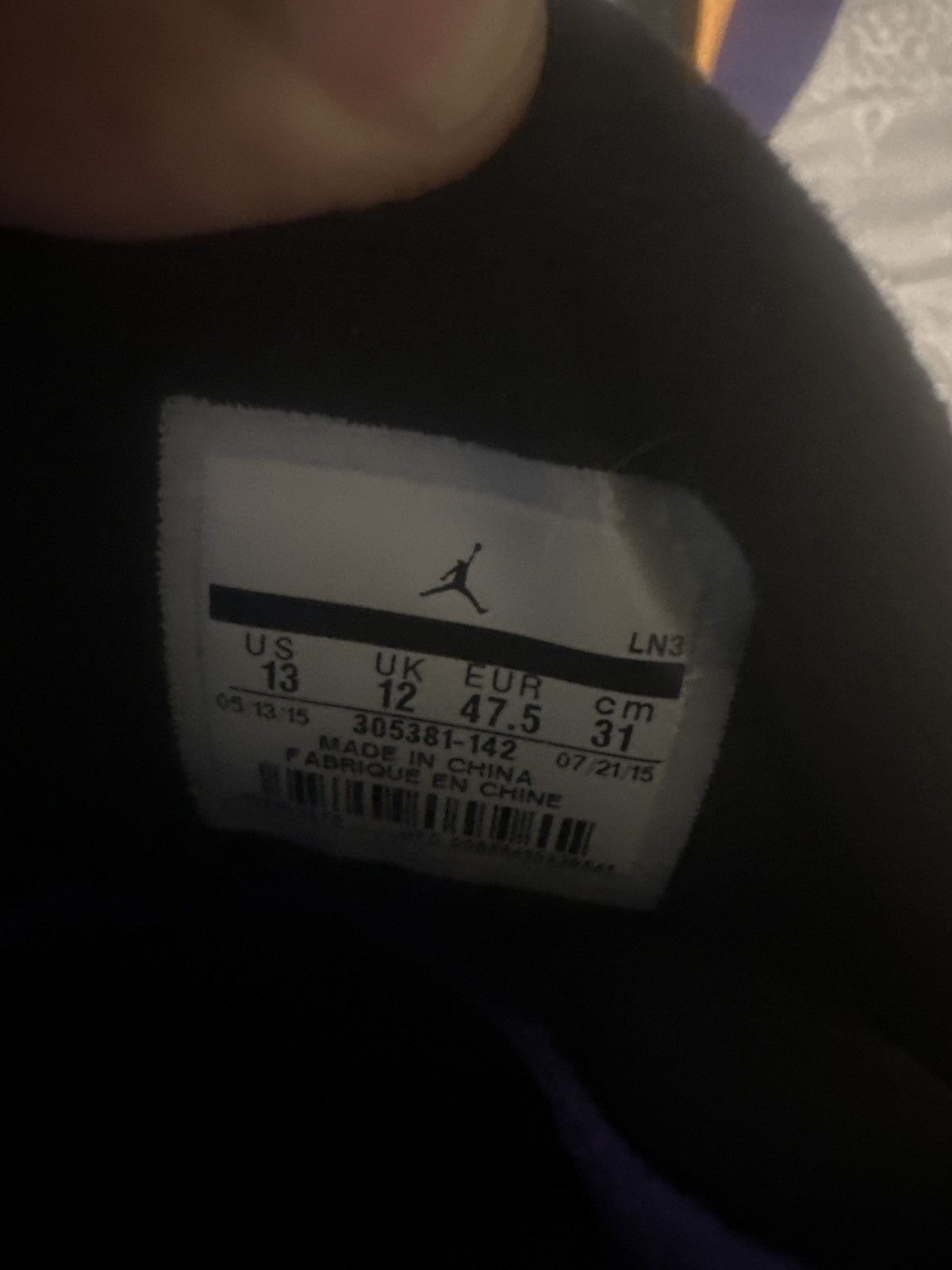 image of Jordan Brand 8 Three Peat Shoes in White, Men's (Size 13)