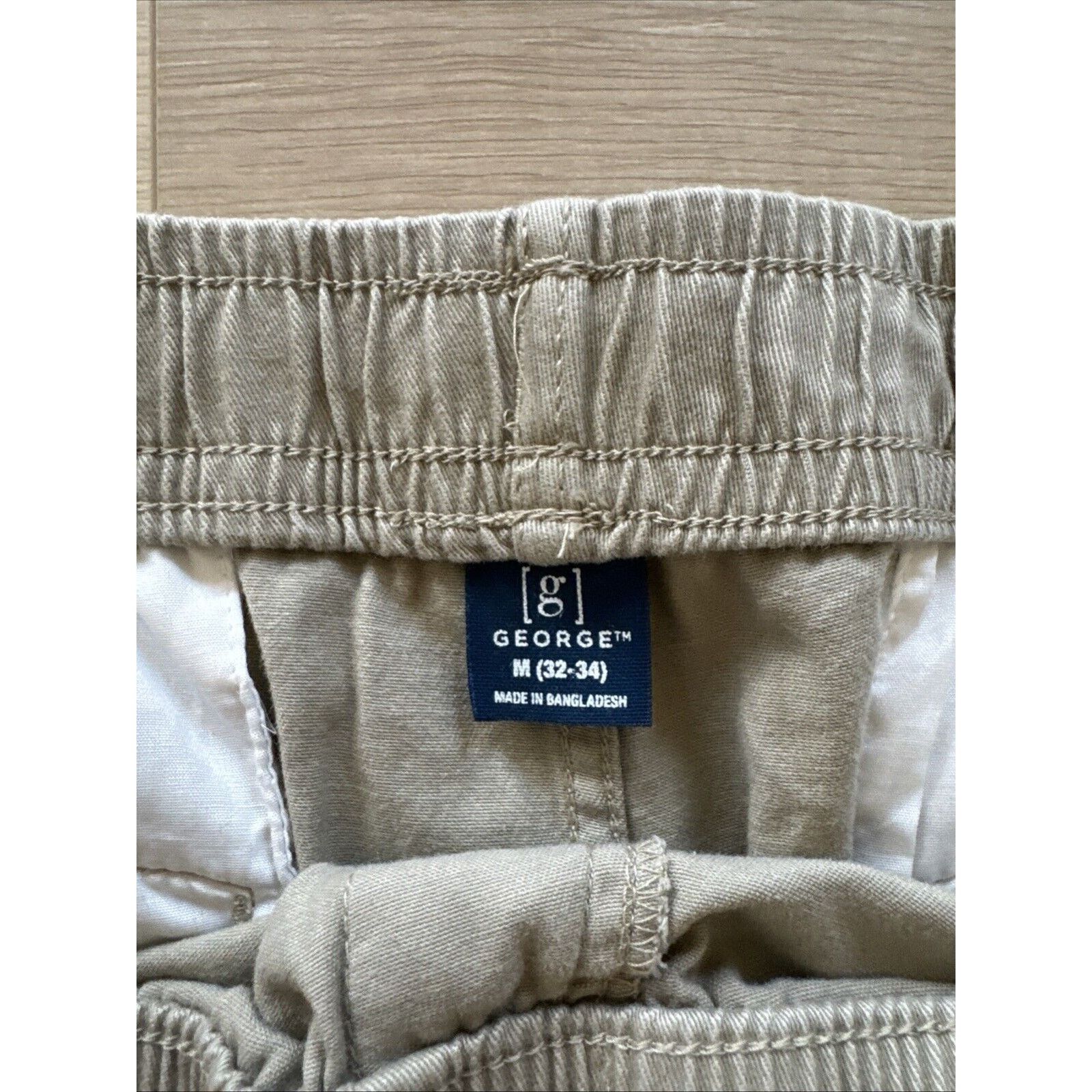 George George Stonewash Above The Knee Twill Shorts Medium 32x34 Size US 32 / EU 48 - 3 Thumbnail