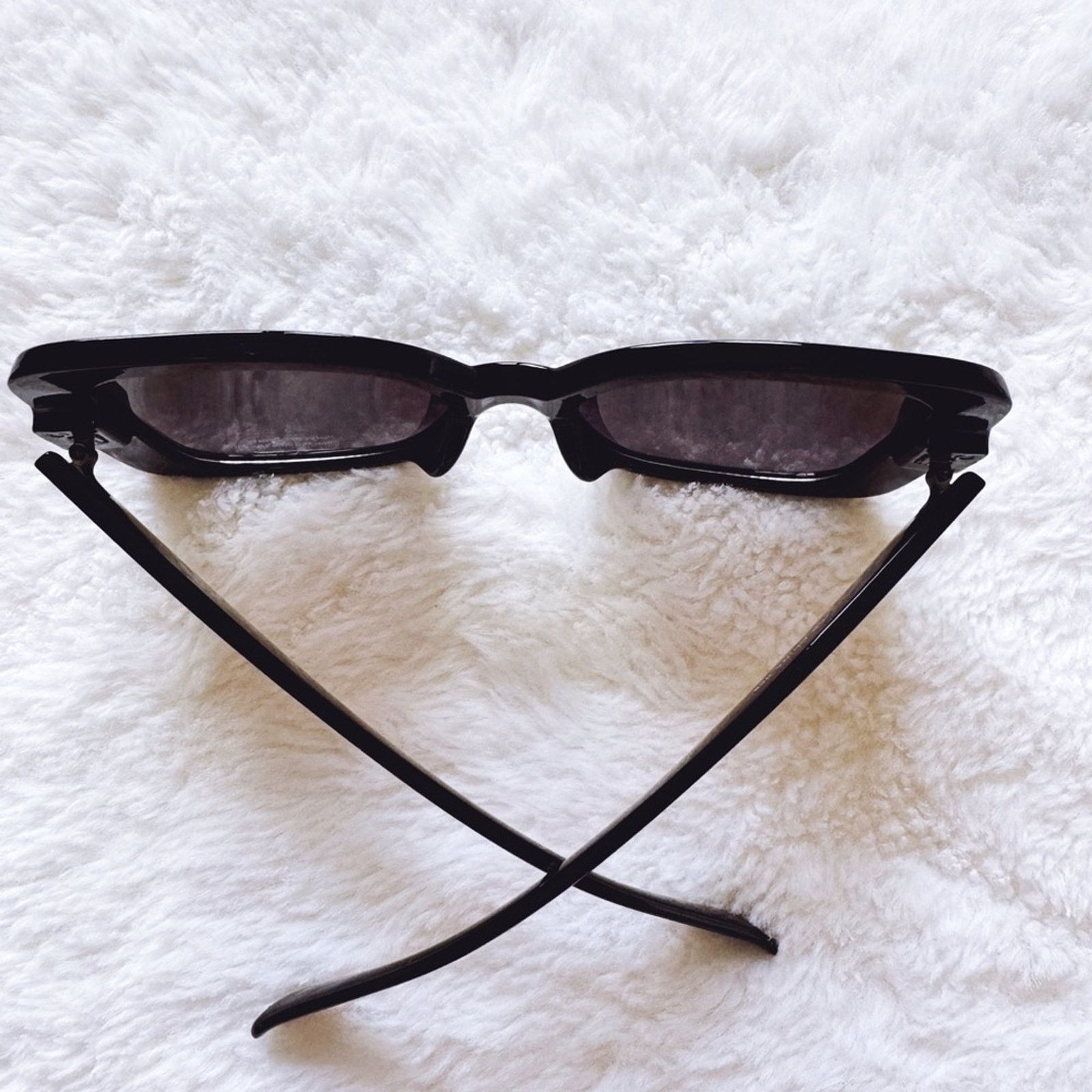 Other Eva Gloss Black Square-Framed Sunglasses Size ONE SIZE - 11 Thumbnail
