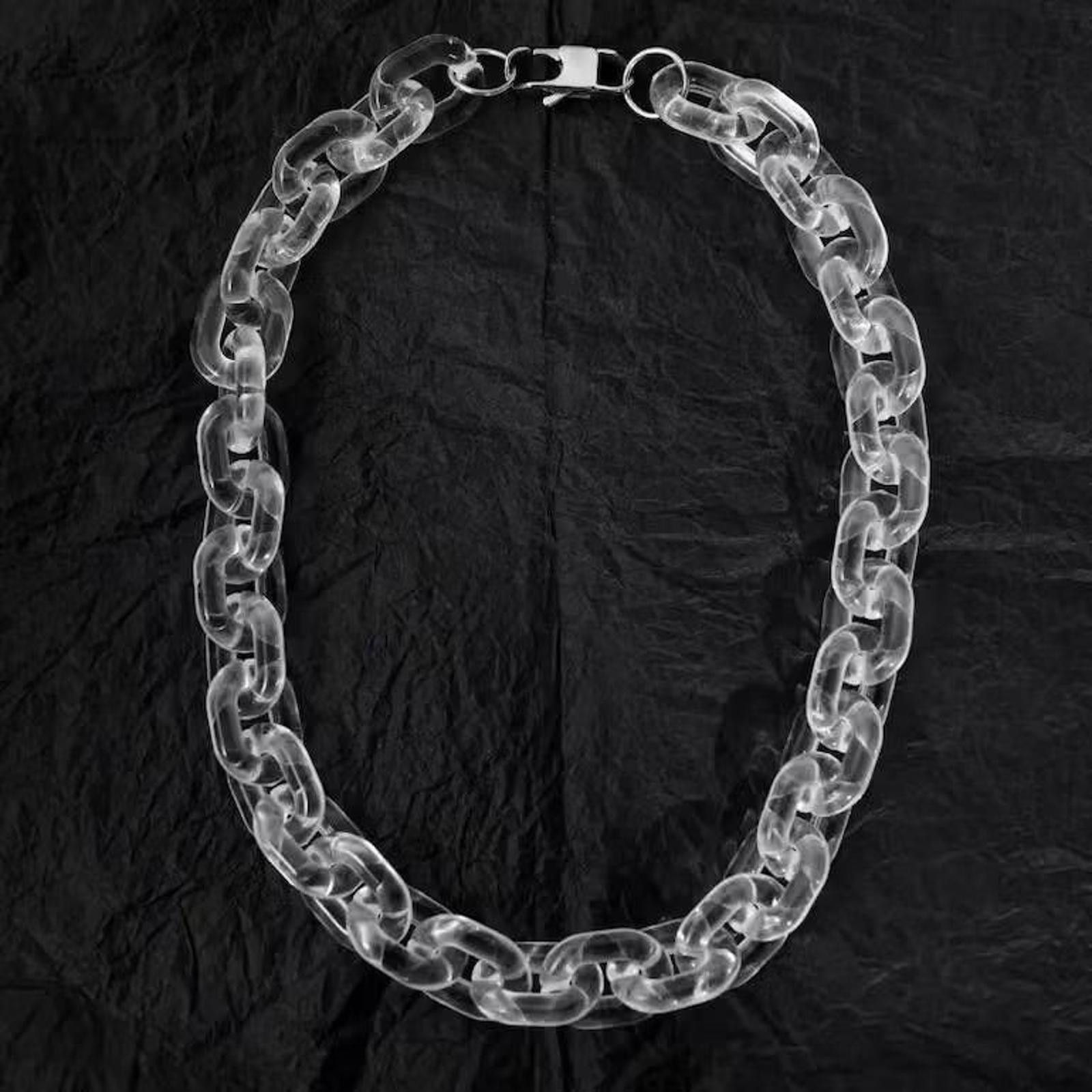 Jewelry New Transparent Acrylic Chain Necklace Size ONE SIZE - 3 Thumbnail