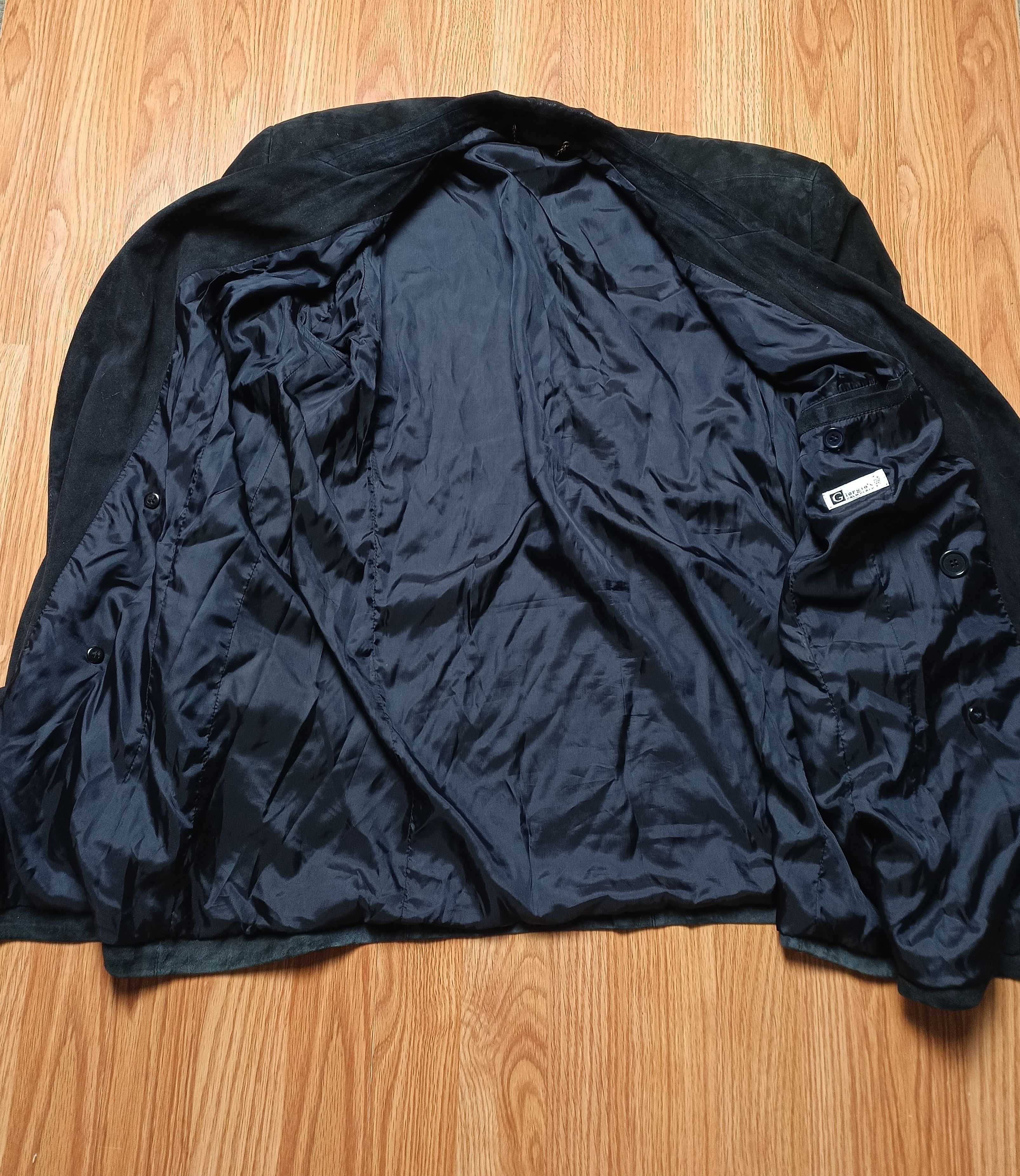 Other Giorgio's Palm Beach Suede Leather Navy Men Jacket Size IT52 Size US L / EU 52-54 / 3 - 6 Thumbnail