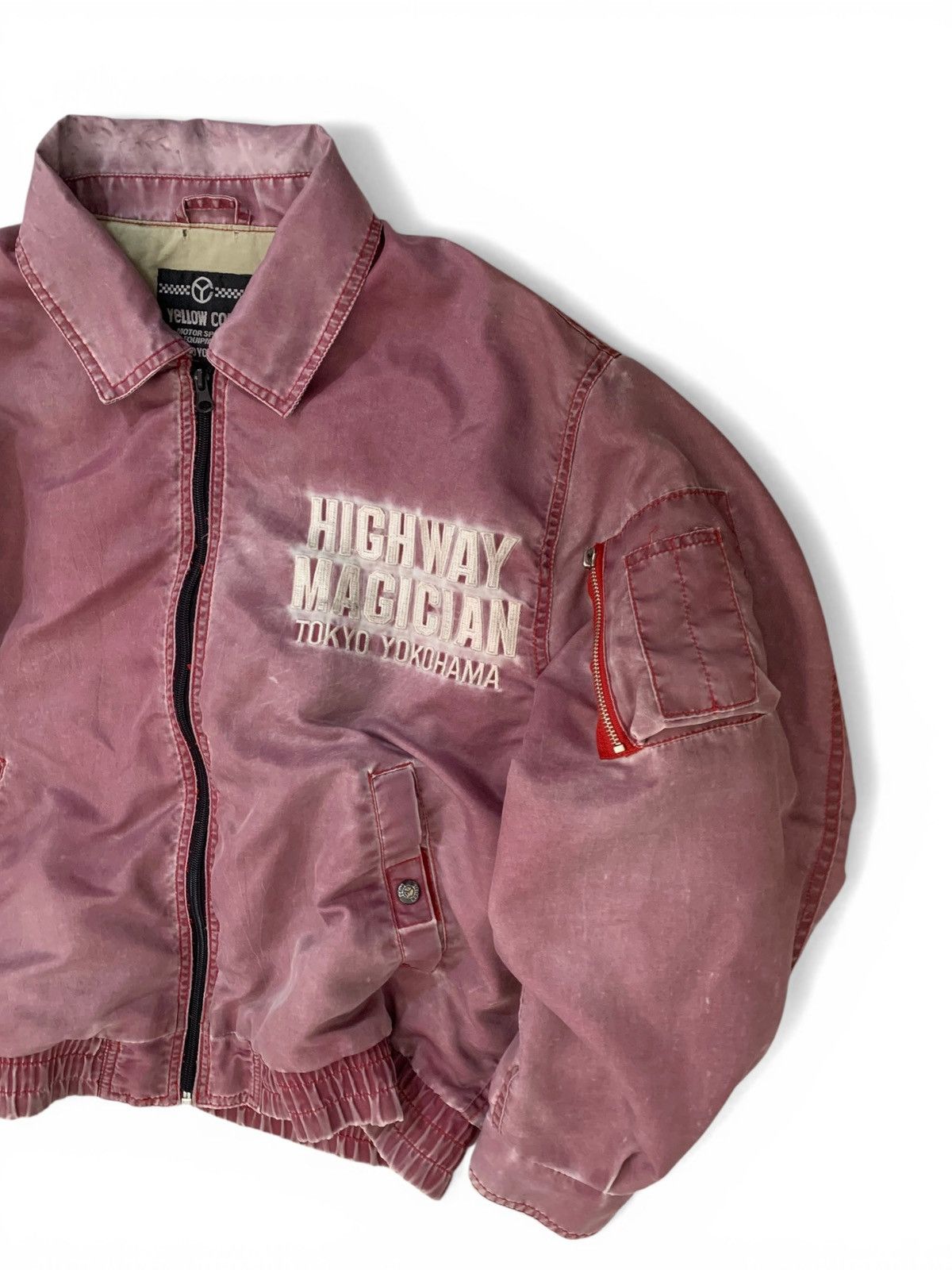 Vintage 👹Vintage Faded Yellow Corn SLEDGE HAMMER Bomber Jacket Size US M / EU 48-50 / 2 - 3 Thumbnail