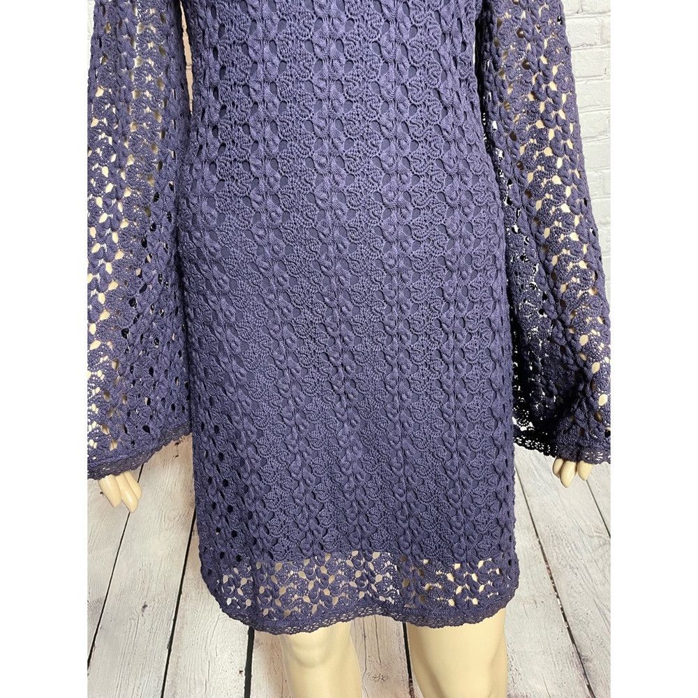 Free People Free People Gypsy Crochet Lace Purple Dress Size M Size M / US 6-8 / IT 42-44 - 9 Thumbnail