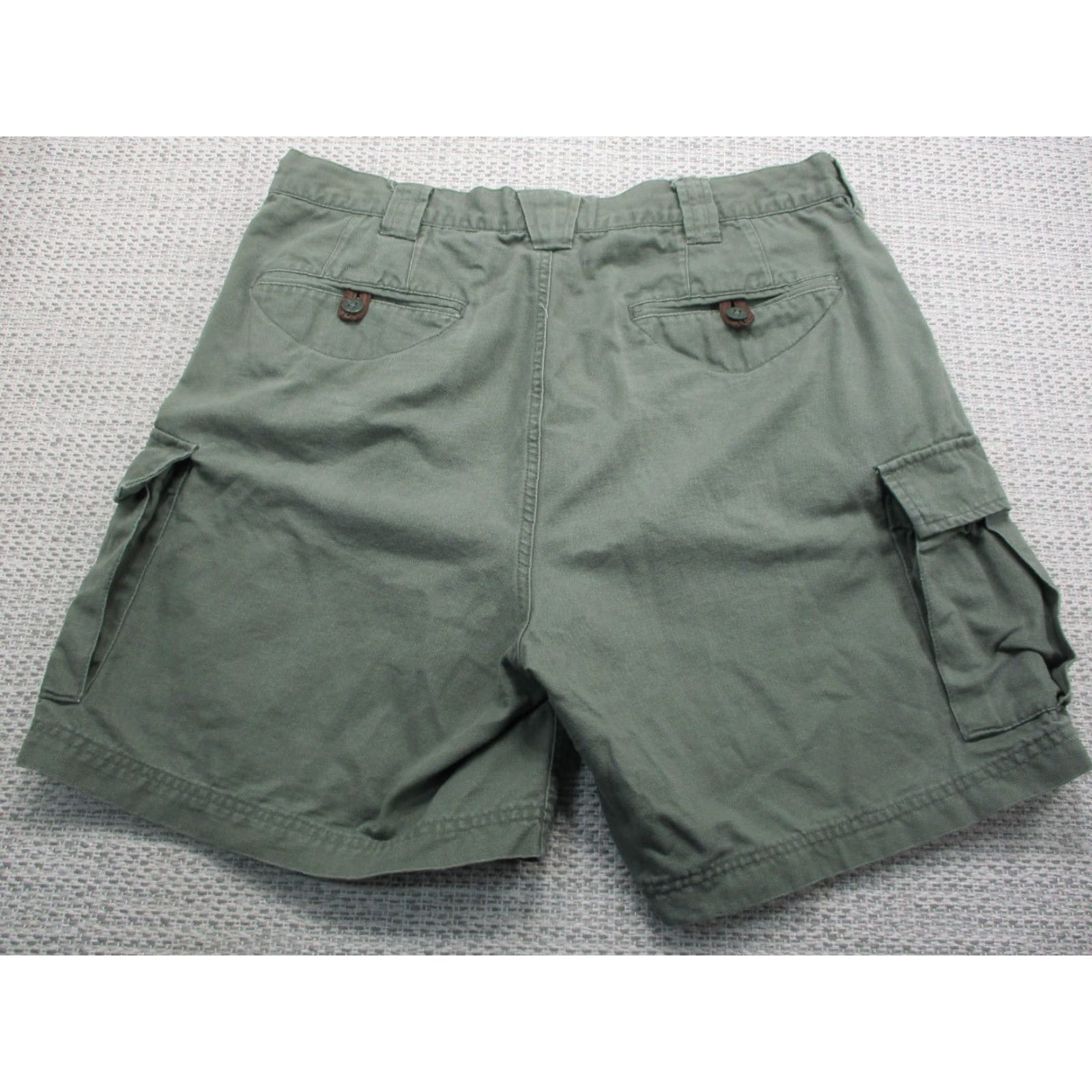 Vintage VINTAGE Dick Idol Relaxed Cargo Shirt Mens 36 Hunting Hiking Outdoors Green Cotton Canvas Pocket Cargo Mens Size US M / EU 48-50 / 2 - 5 Thumbnail