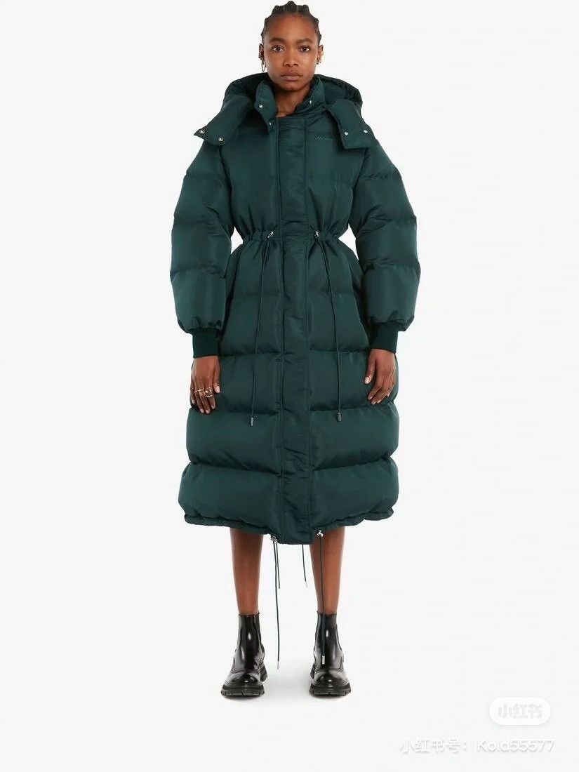 McQ Alexander McQueen Alexander Wang MQ Dark Green Long Puffy Coat Size US XS / EU 42 / 0 - 1 Thumbnail