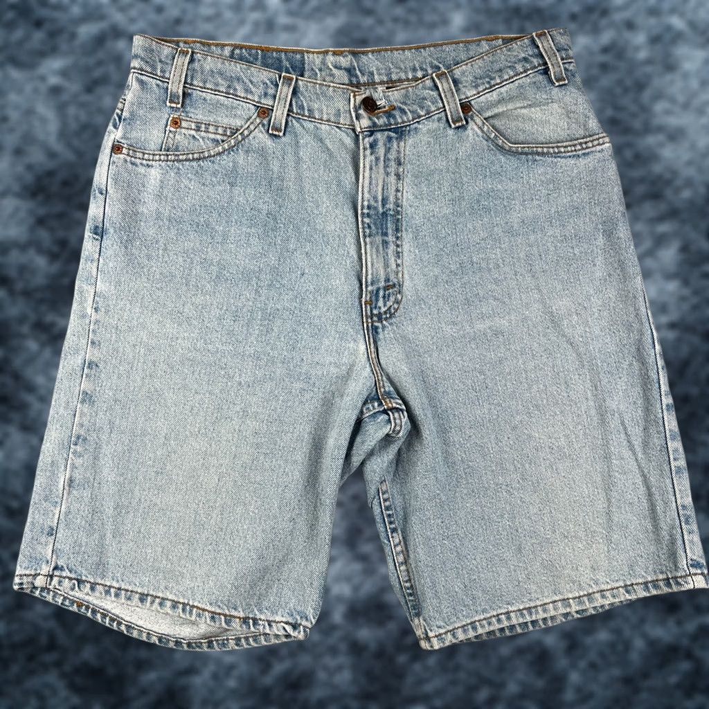 Levi's VINTAGE Levi's 560 Loose Fit Denim Jean Shorts Jorts 34x11 Men Blue USA Made 90s Size US 34 / EU 50 - 1 Thumbnail
