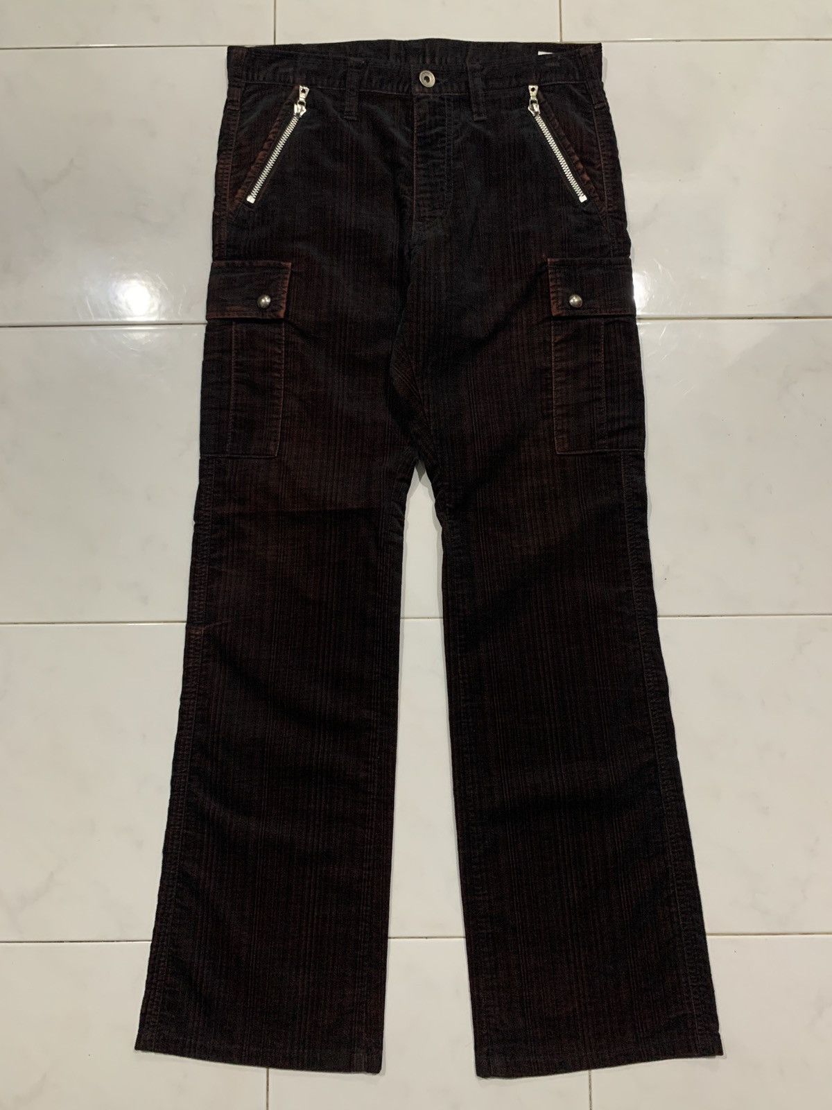semanticdesign Semanticdesign Corduroy 8 Pocket Cargo Pant Size US 29 - 2 Thumbnail