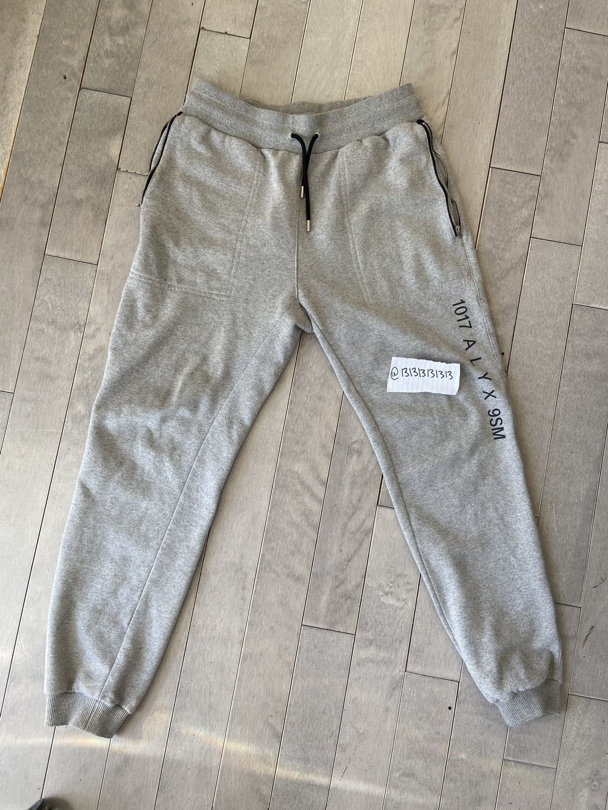 image of 1017 Alyx 9Sm Alyx Visual Sweatpant in Grey, Men's (Size 30)