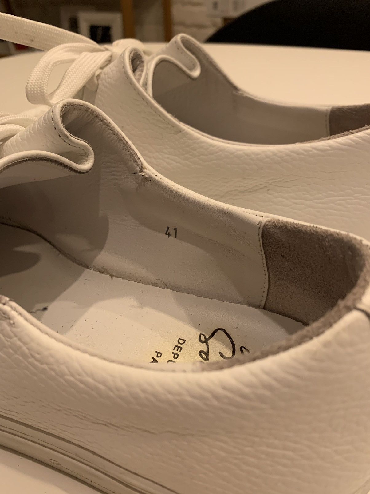 Jacques Soloviere Herve Grained White Size US 7.5 / EU 40-41 - 4 Thumbnail