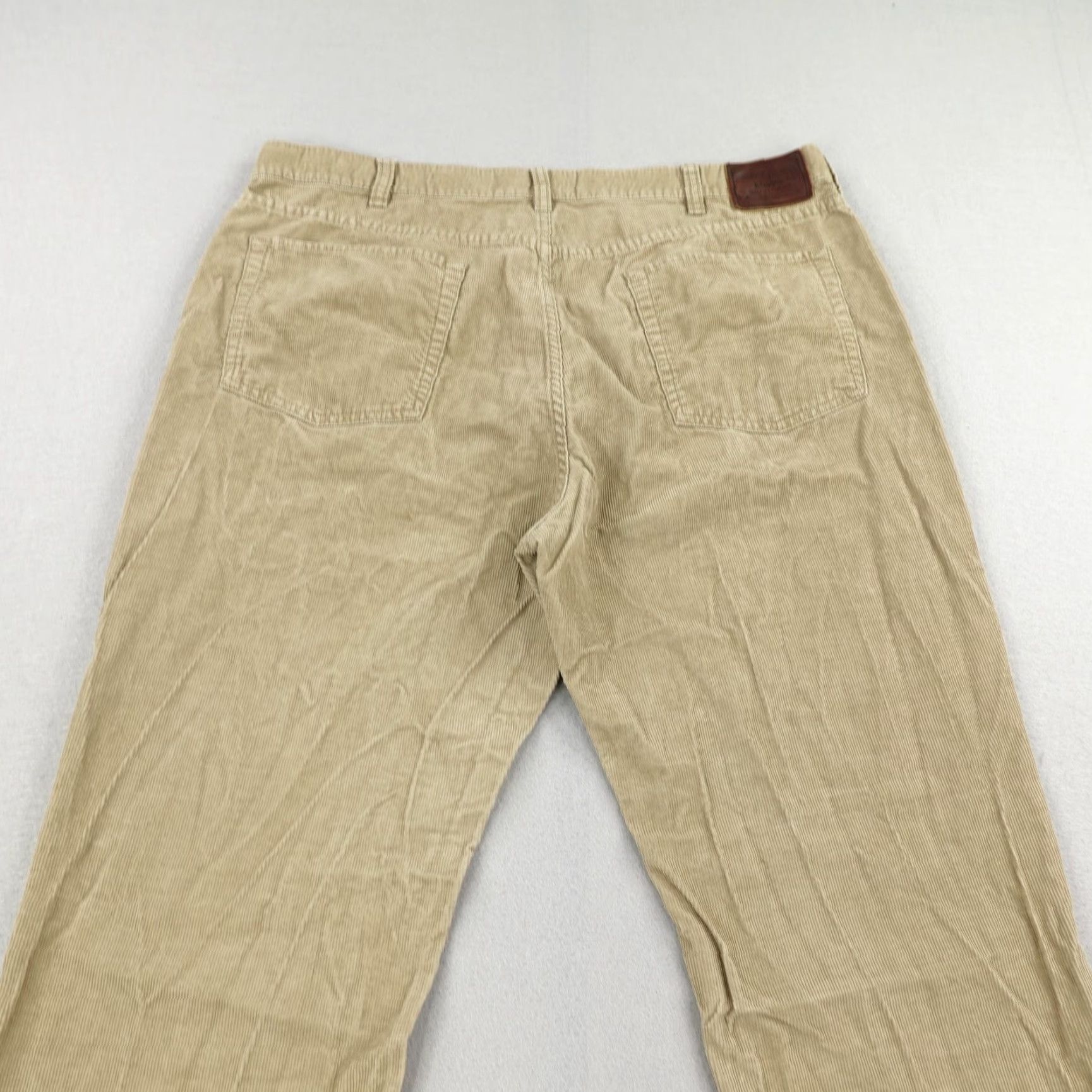 Polo Ralph Lauren VINTAGE Polo Ralph Lauren Pants Men 40x32 Corduroy Tan Straight Leg Chino Slacks Regular Inseam 32 Penned Logo Accents Mens Size US L / EU 52-54 / 3 - 5 Thumbnail