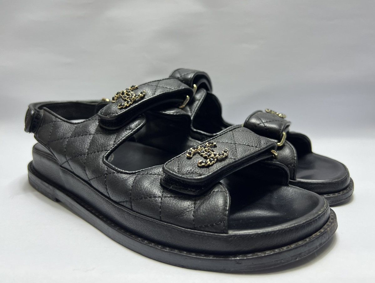 Chanel Chanel - Quilted Dad Sandals Size US 10 / IT 40 - 2 Thumbnail