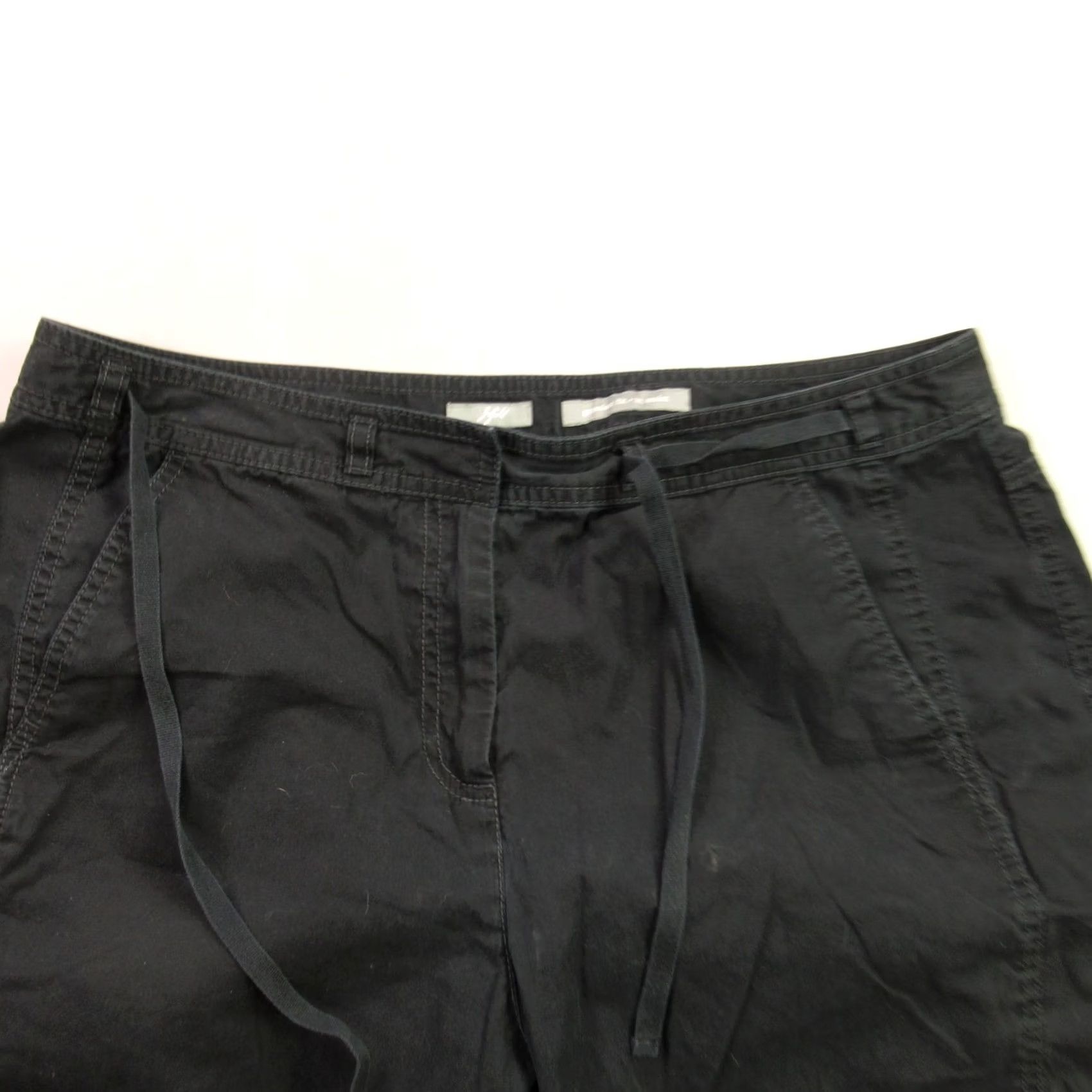 J. Jill J Jill Shorts 14 Black Casual Chino Outdoors Lightweight Pockets Womens Size 36" / US 14 / IT 50 - 2 Thumbnail