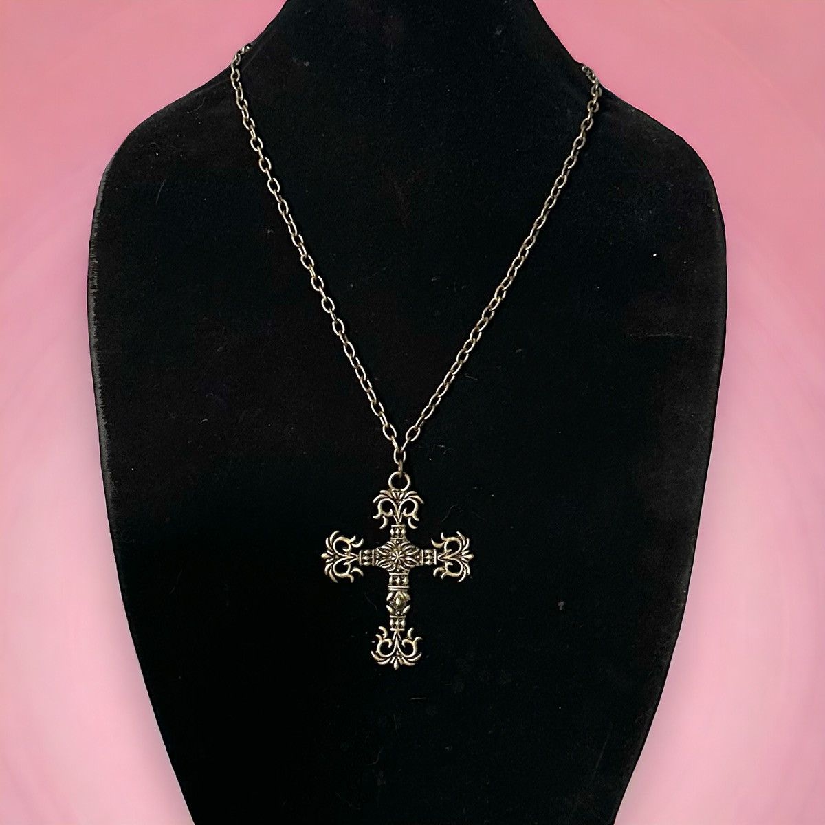 Other Bronze tone large gothic cross pendant necklace Size ONE SIZE - 1 Thumbnail