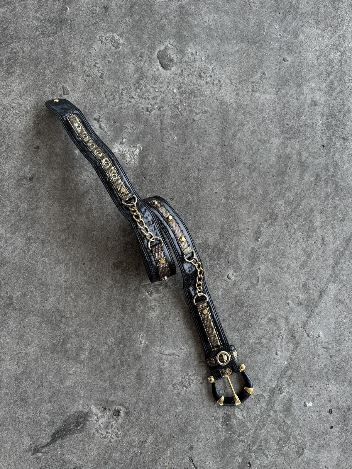 Japanese Brand Egoist Studed N Chains Belt Size ONE SIZE - 1 Thumbnail
