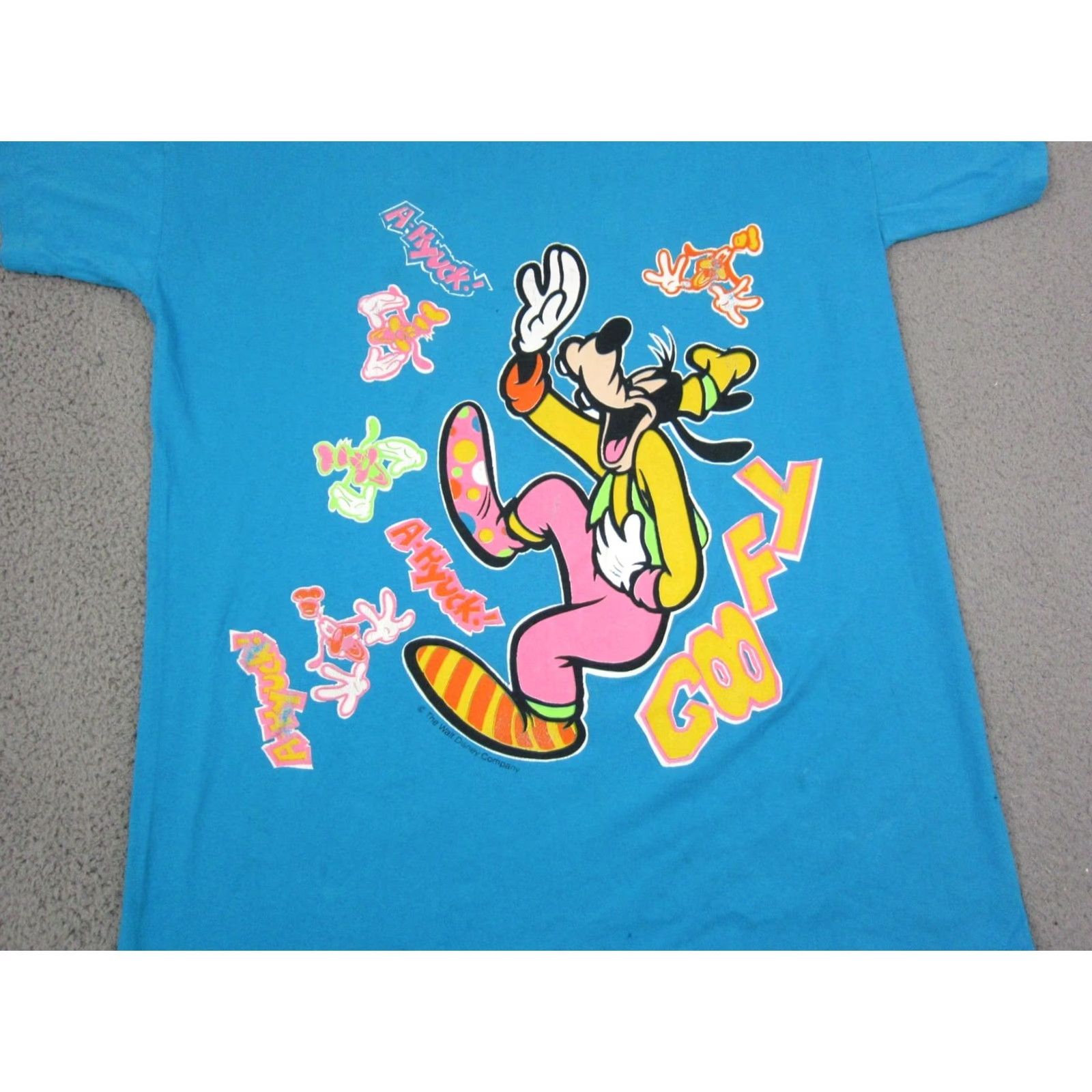 Disney VINTAGE Disney Goofy Shirt Mens One Size Blue 90s Cartoon USA Crew Neck Cotton T-Shirt Short Sleeve Size US M / EU 48-50 / 2 - 2 Thumbnail