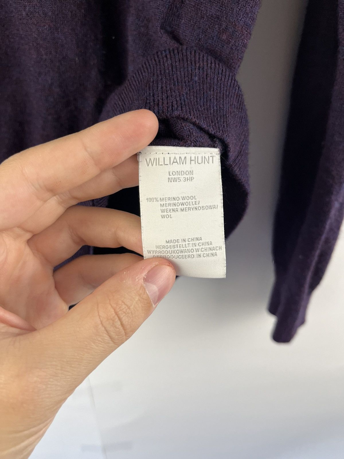 William Hunt William Hunt Luxury Merino Wool Turtleneck Sweater Jumper Size US L / EU 52-54 / 3 - 7 Thumbnail